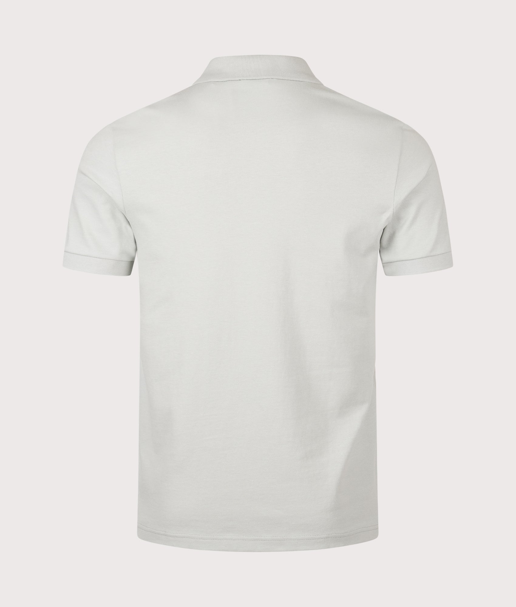 Slim Fit Passenger Polo Shirt in Silver | Cotton Stretch | BOSS | EQVVS | Back shot 