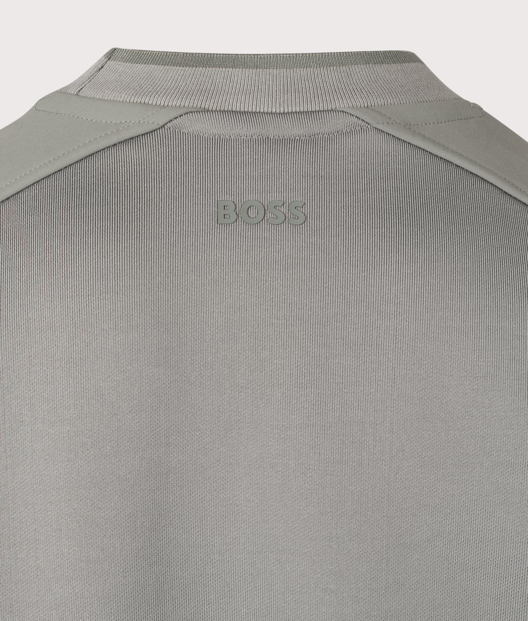 We Functional Sweatshirt in Open Grey | BOSS | EQVVS | Back detail shot 