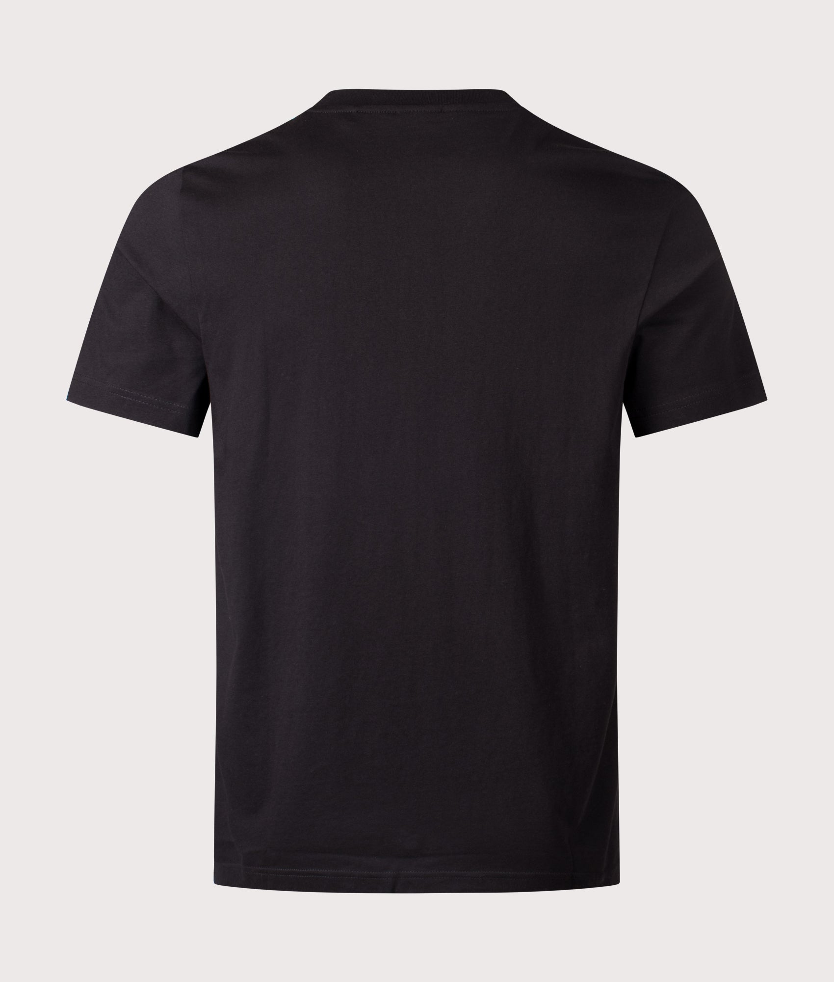 BOSS Te Plain T-Shirt in Black at EQVVS Menswear. Back shot.