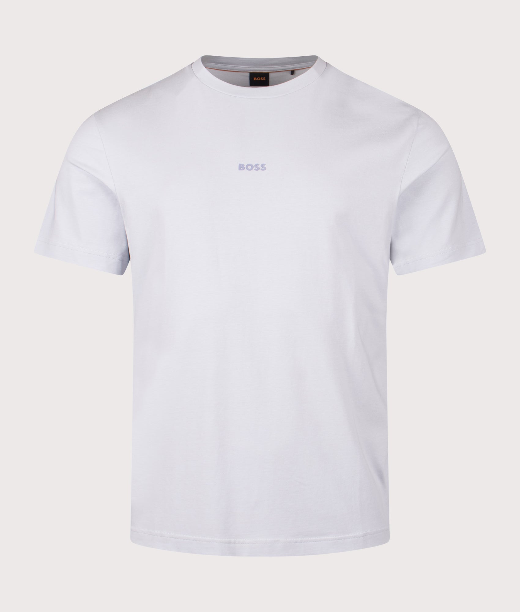 Relaxed Fit TChup T-Shirt in Light/Pastel Grey | BOSS | EQVVS | Front shot 