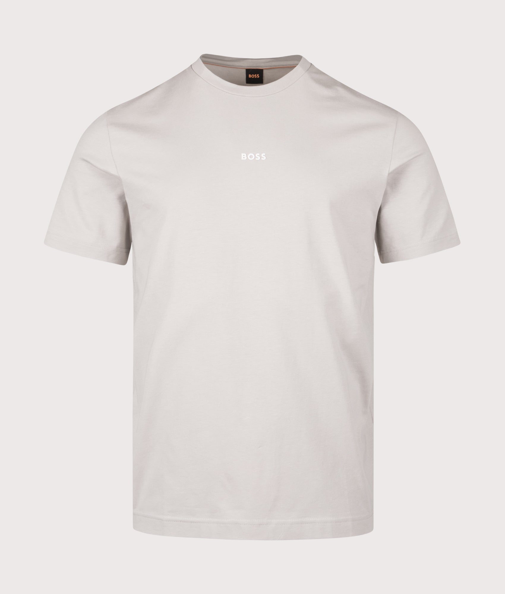 Relaxed Fit TChup T-Shirt in Open Grey | BOSS | EQVVS | Front shot 