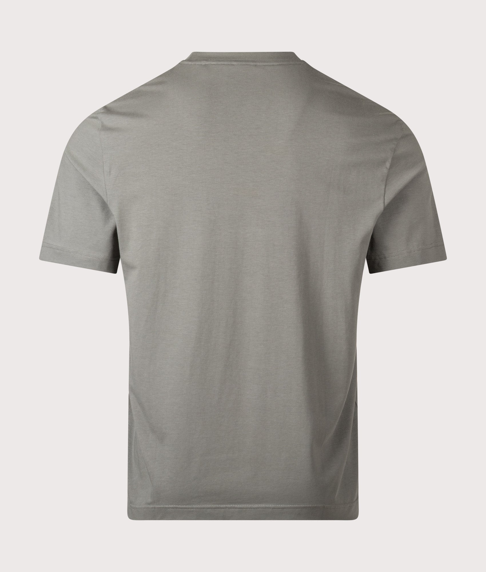 BOSS Relaxed Fit TChup T-Shirt in Open Grey at EQVVS Menswear. Back shot.