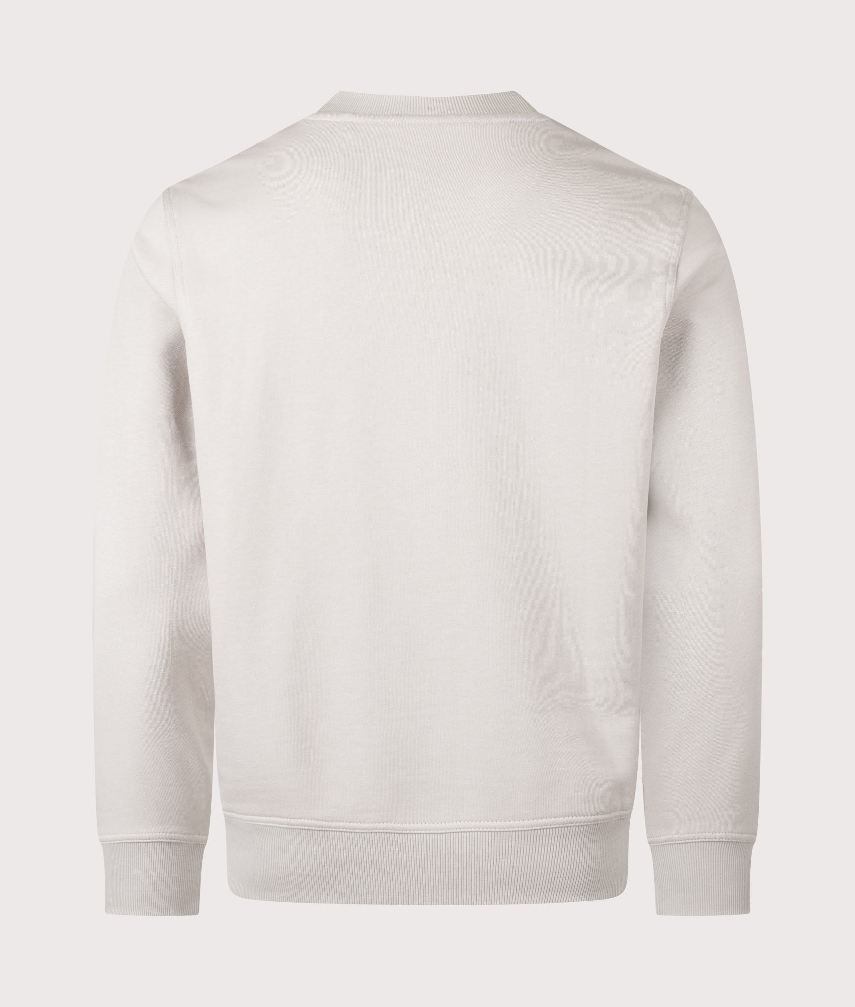 Relaxed Fit WeSmall Sweatshirt in Open Grey | 100% Cotton | BOSS | EQVVS | Back shot 