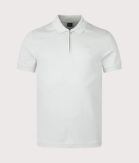 Slim Fit Passerzip Polo Shirt: 043 Silver 
