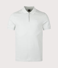 Slim Fit Passerzip Polo Shirt: 043 Silver 