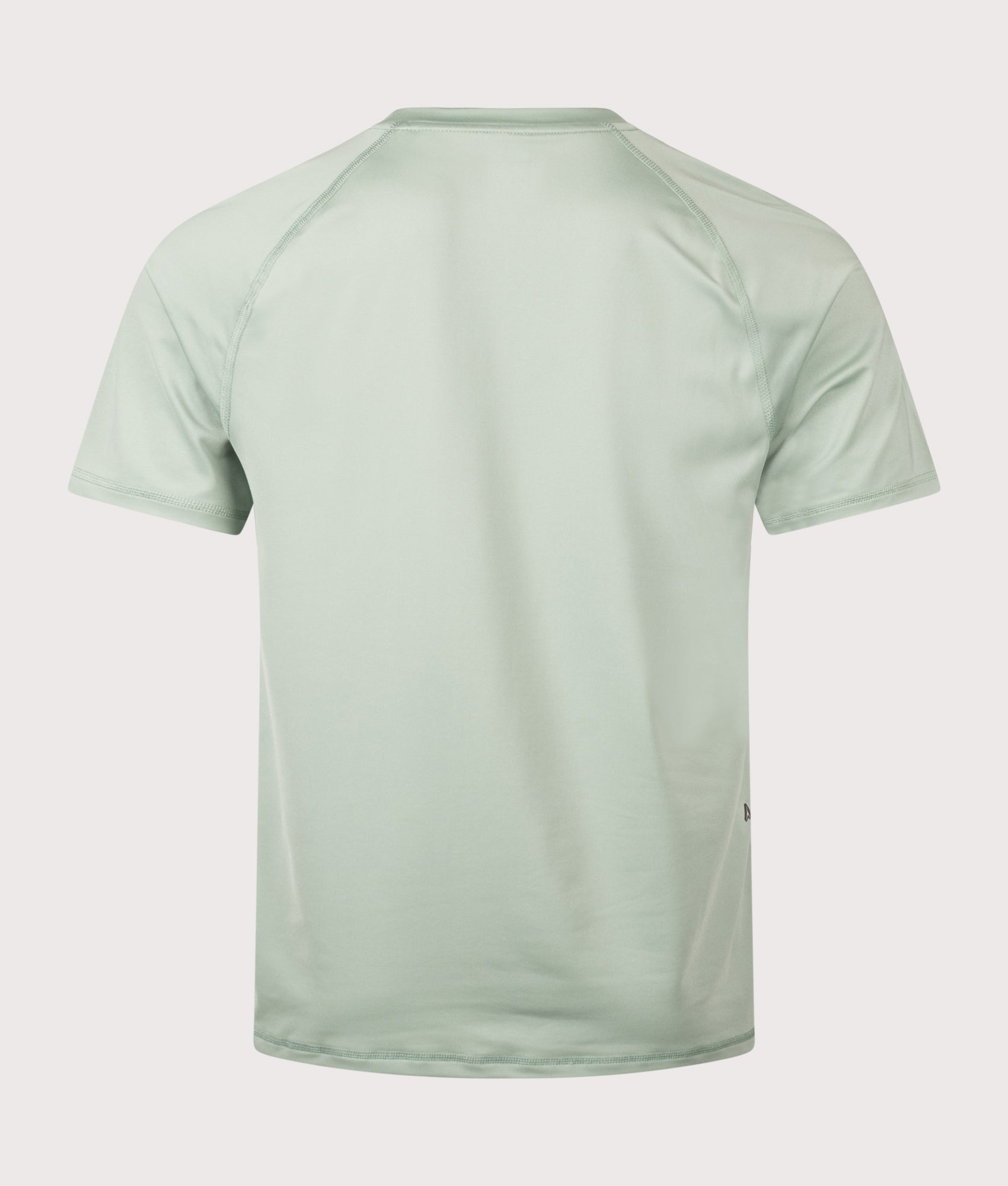 BOSS Slim Fit Active 1 T-Shirt in open green at EQVVS Menswear. Back shot.