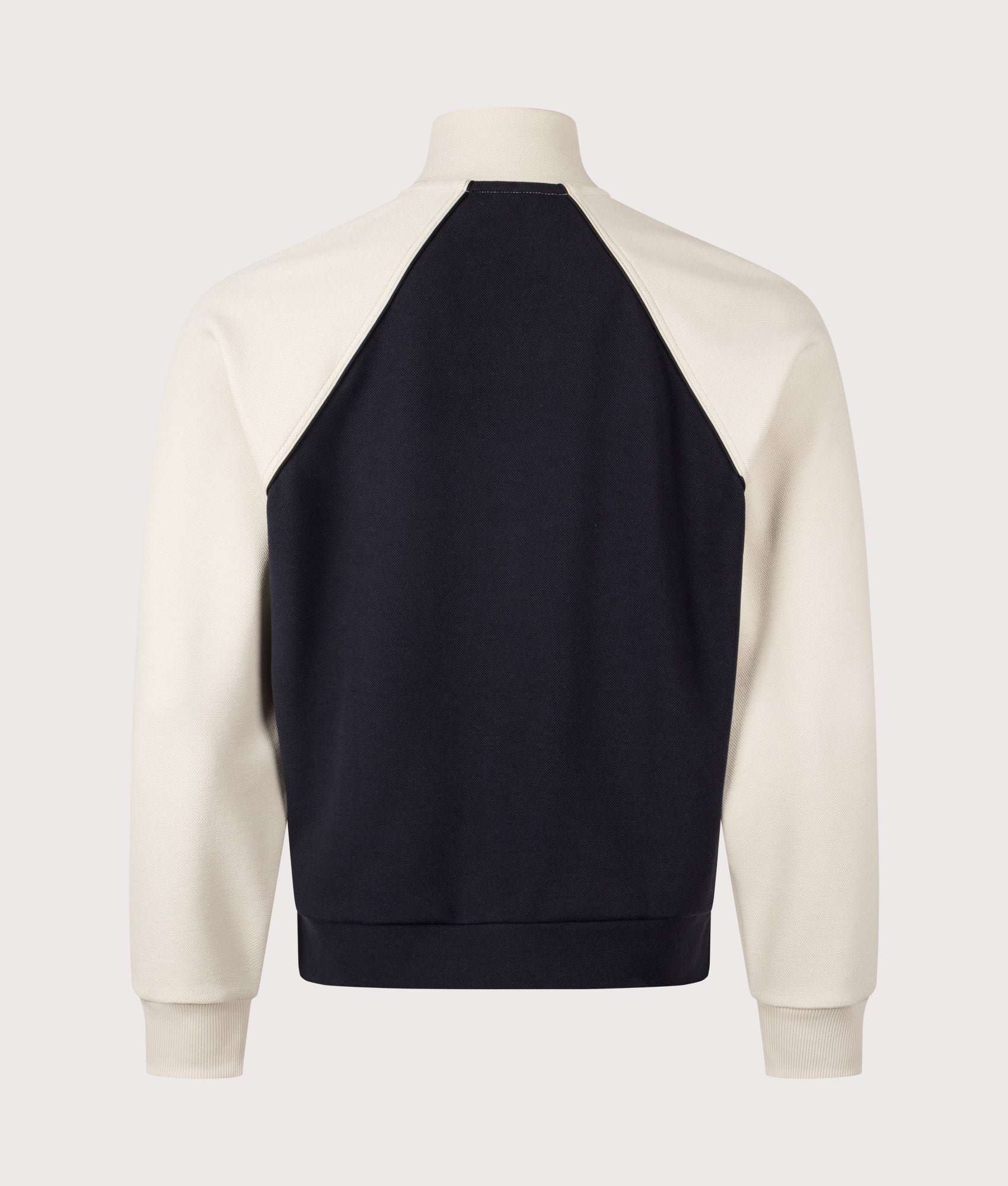 Join Skaz Zip Through Track Top in Dark Blue | BOSS | EQVVS | Back shot 