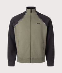 Join Skaz Zip Through Track Top: 257 Dark Beige 