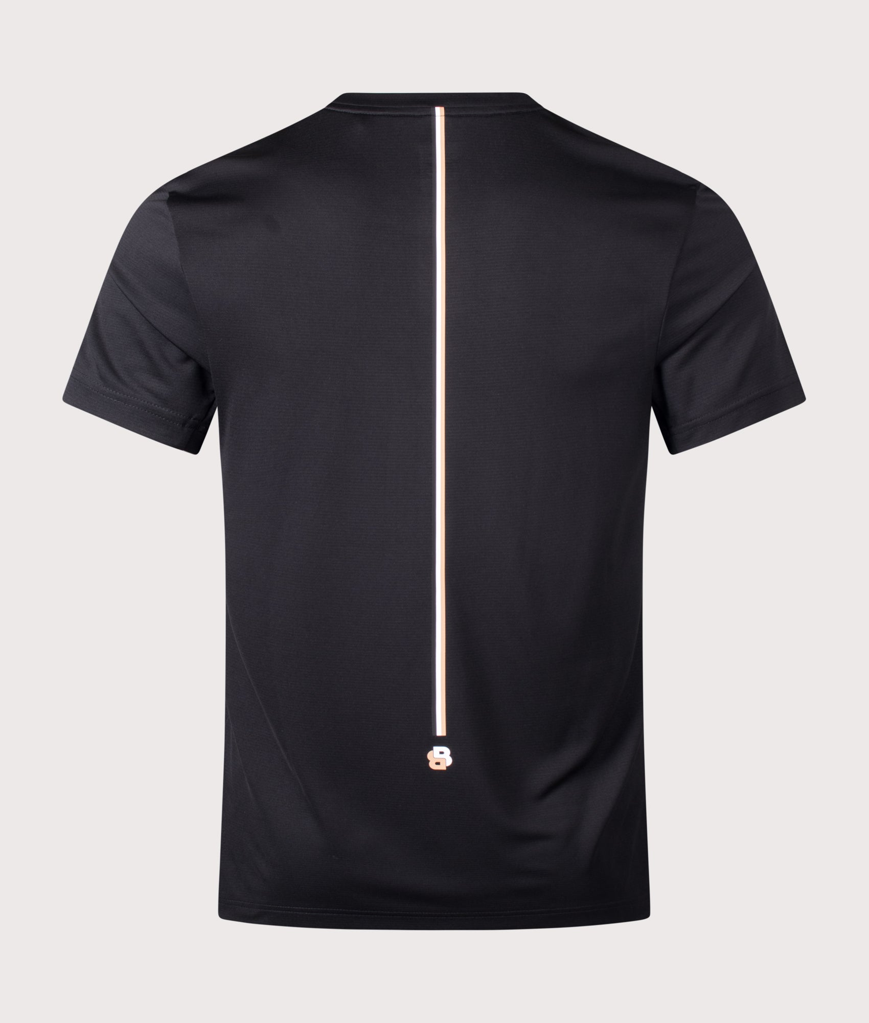 Spin Training T-Shirt in Black by BOSS. Shot by EQVVS. Back shot.