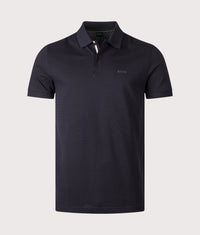 Chip Pattern Polo Shirt: 402 Dark Blue 