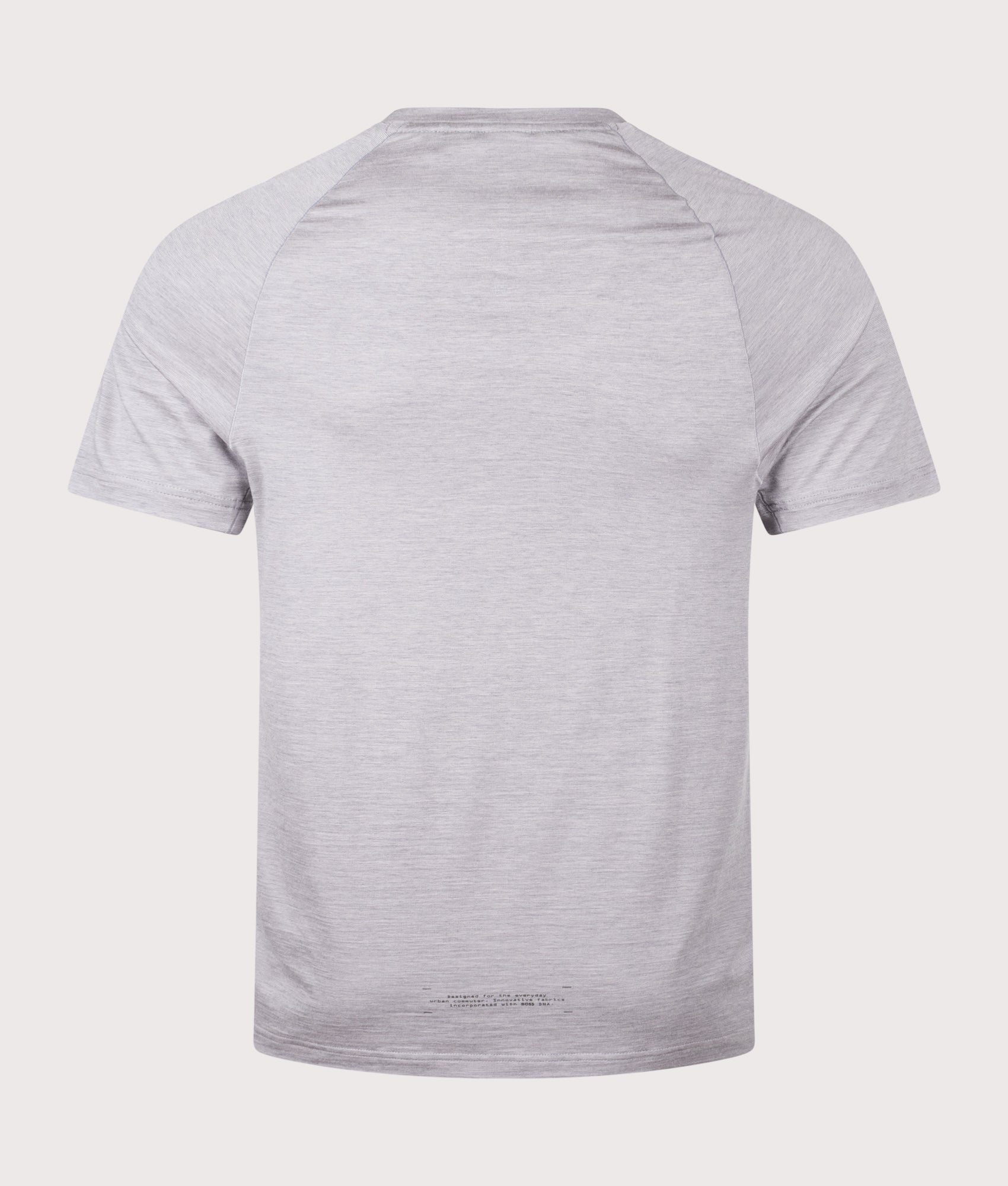 Slim Fit Active Tour T-Shirt in Open Grey | Wool Blend | BOSS | EQVVS | Back shot 