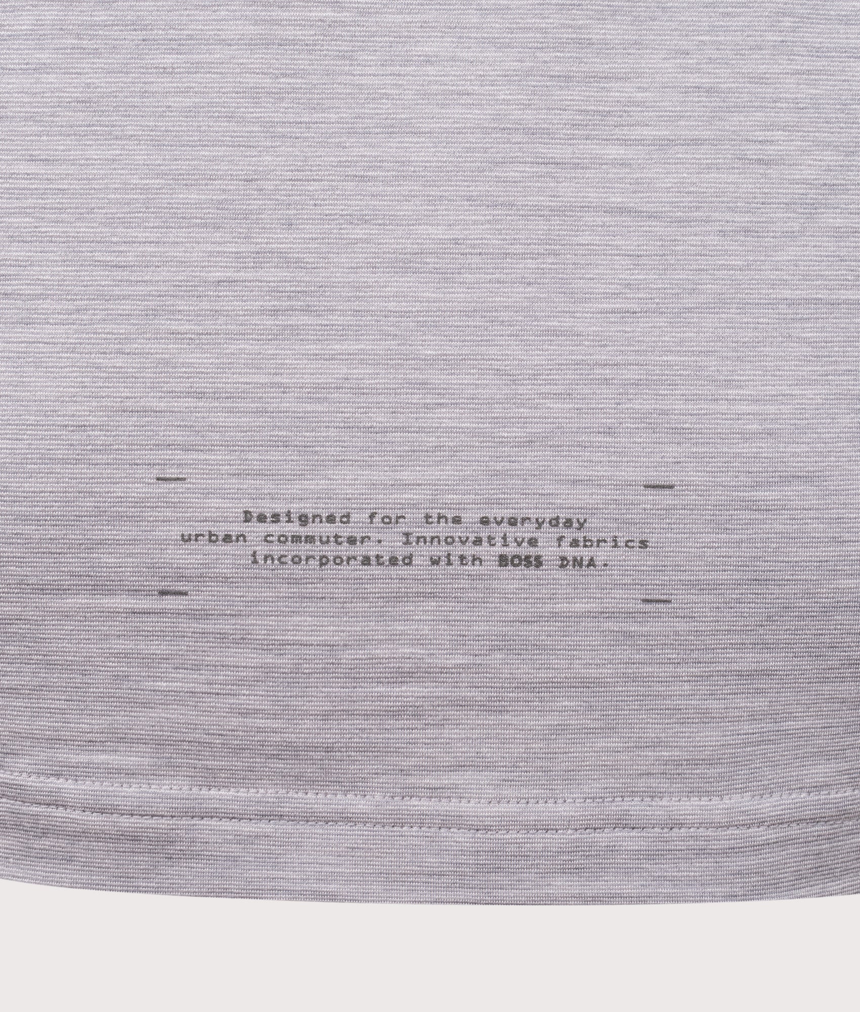 Slim Fit Active Tour T-Shirt in Open Grey | Wool Blend | BOSS | EQVVS | Back detail shot 
