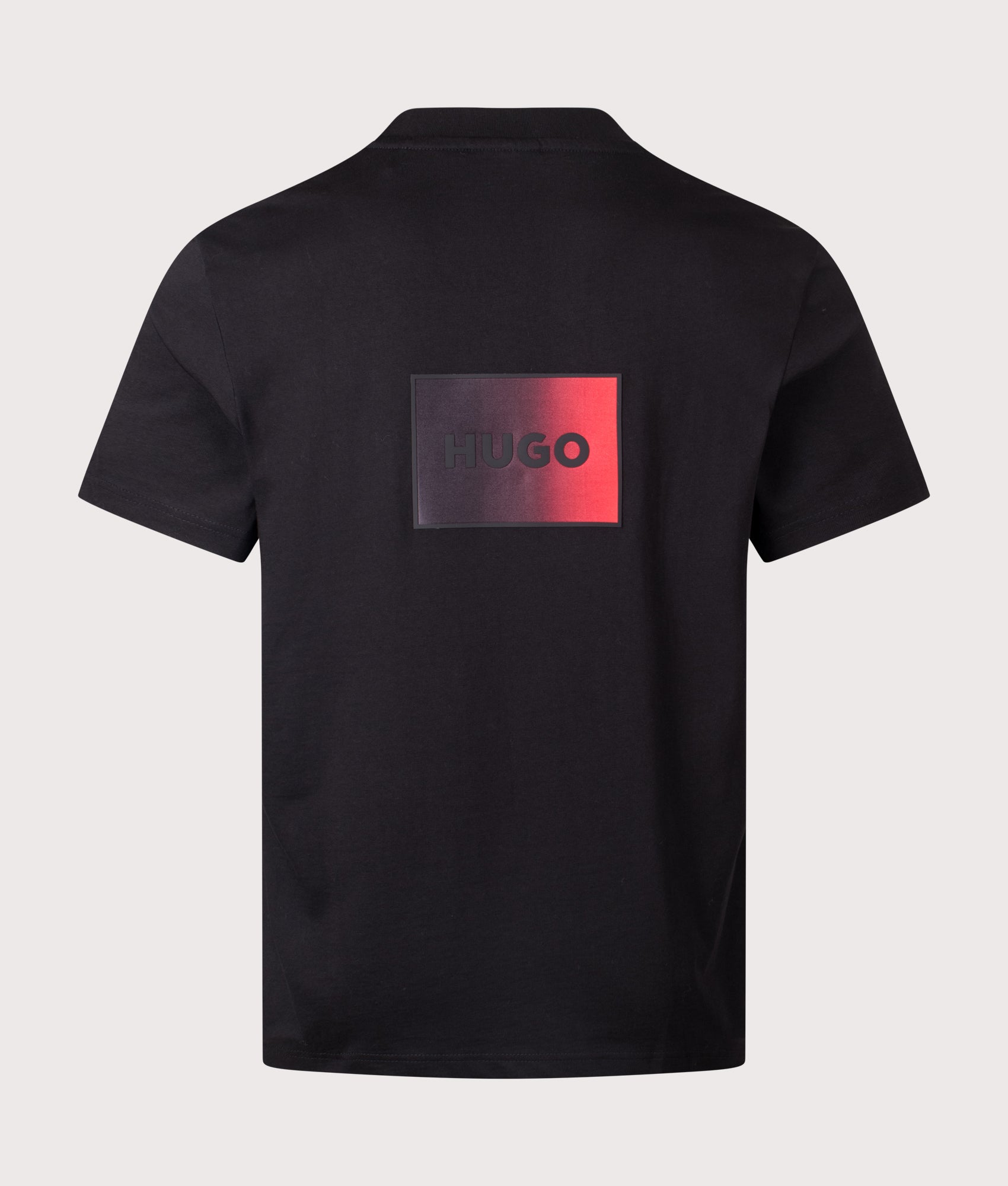 Relaxed Fit Danoto T-Shirt in Black | 100% Cotton | HUGO | EQVVS | Back shot 
