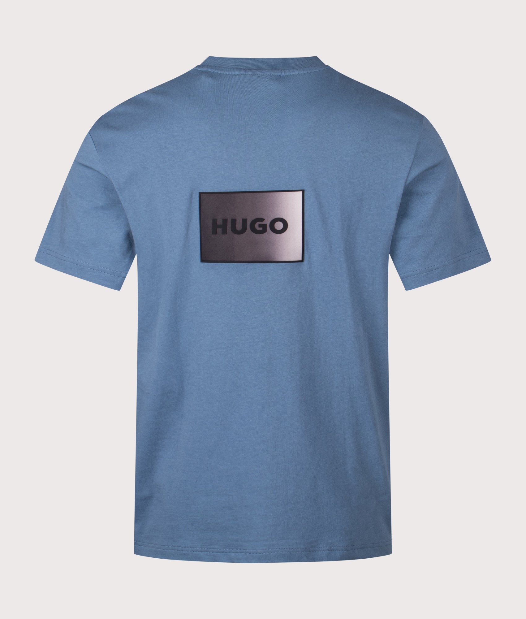 HUGO Relaxed Fit Danoto T-Shirt in Open Blue at EQVVS Menswear. Back shot.