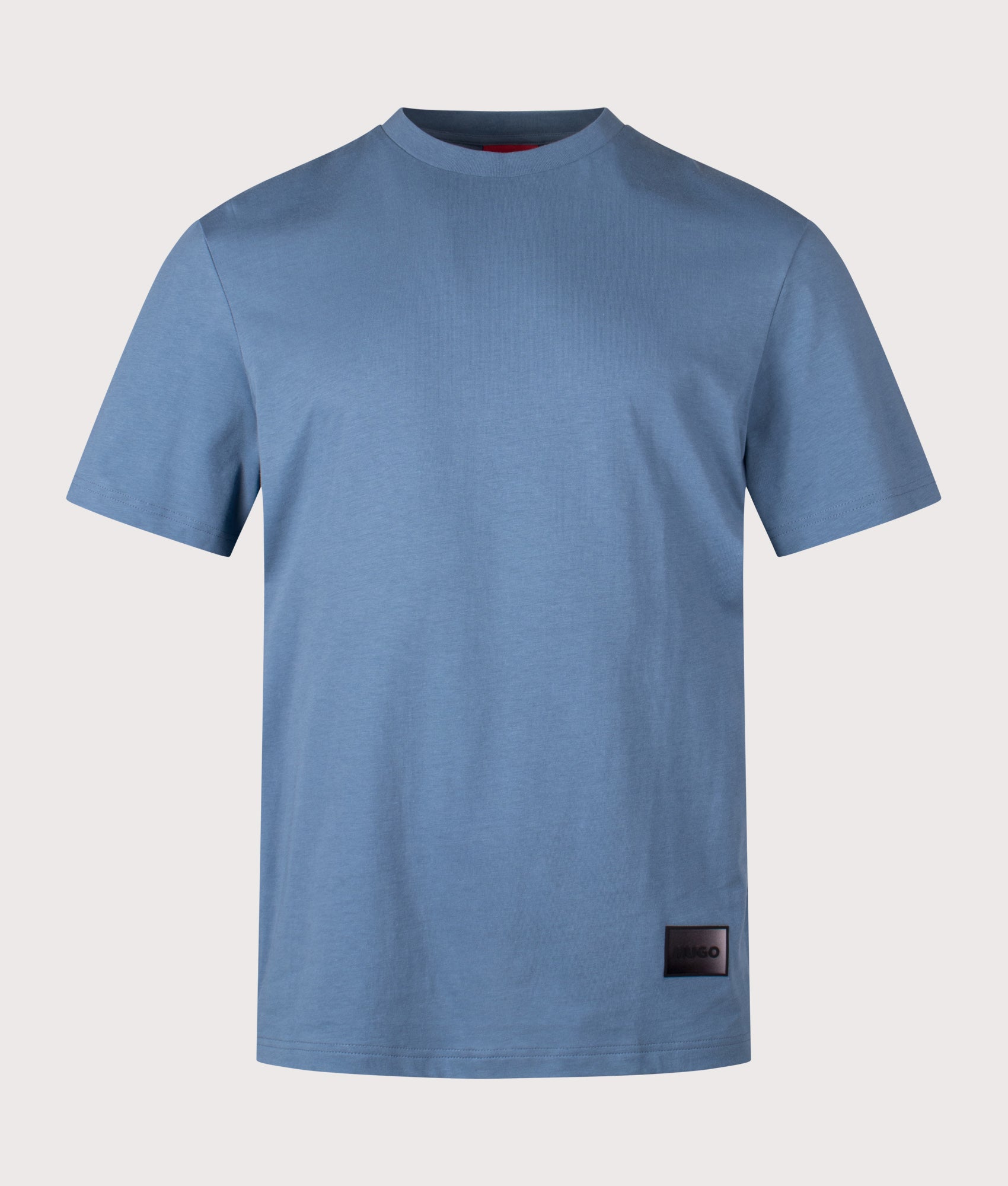 HUGO Relaxed Fit Danoto T-Shirt in Open Blue at EQVVS Menswear. Front shot.