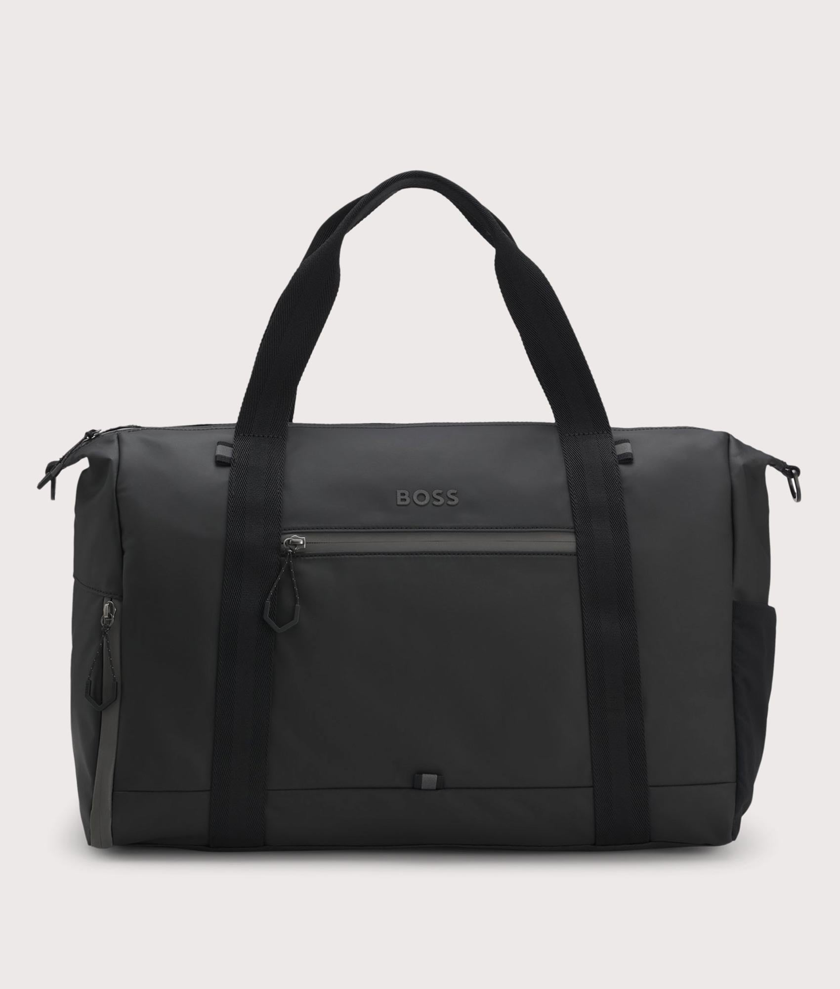 Stenson Holdall Bag in Black | BOSS | EQVVS | Front shot 