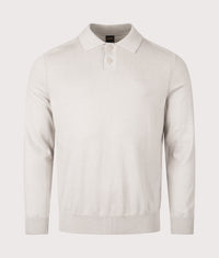 Long Sleeve Asac Polo Shirt: 070 Open Grey 