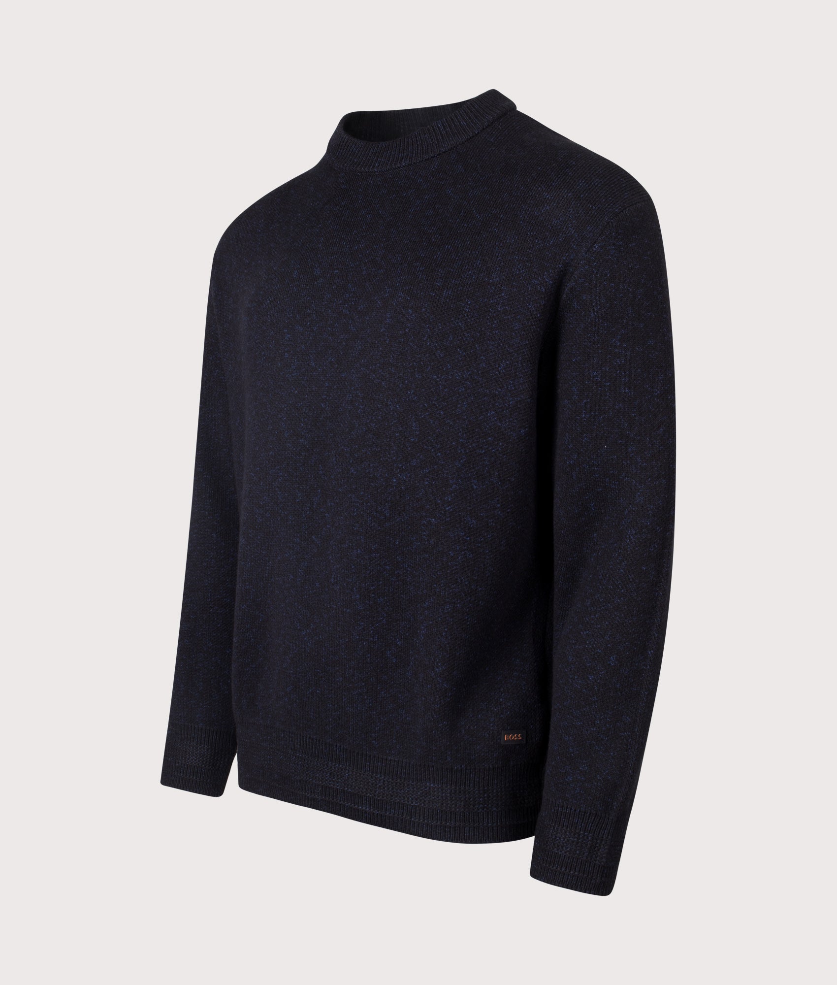 Kokoage Jumper in Black | 100% Cotton | BOSS | EQVVS | Front angle shot 