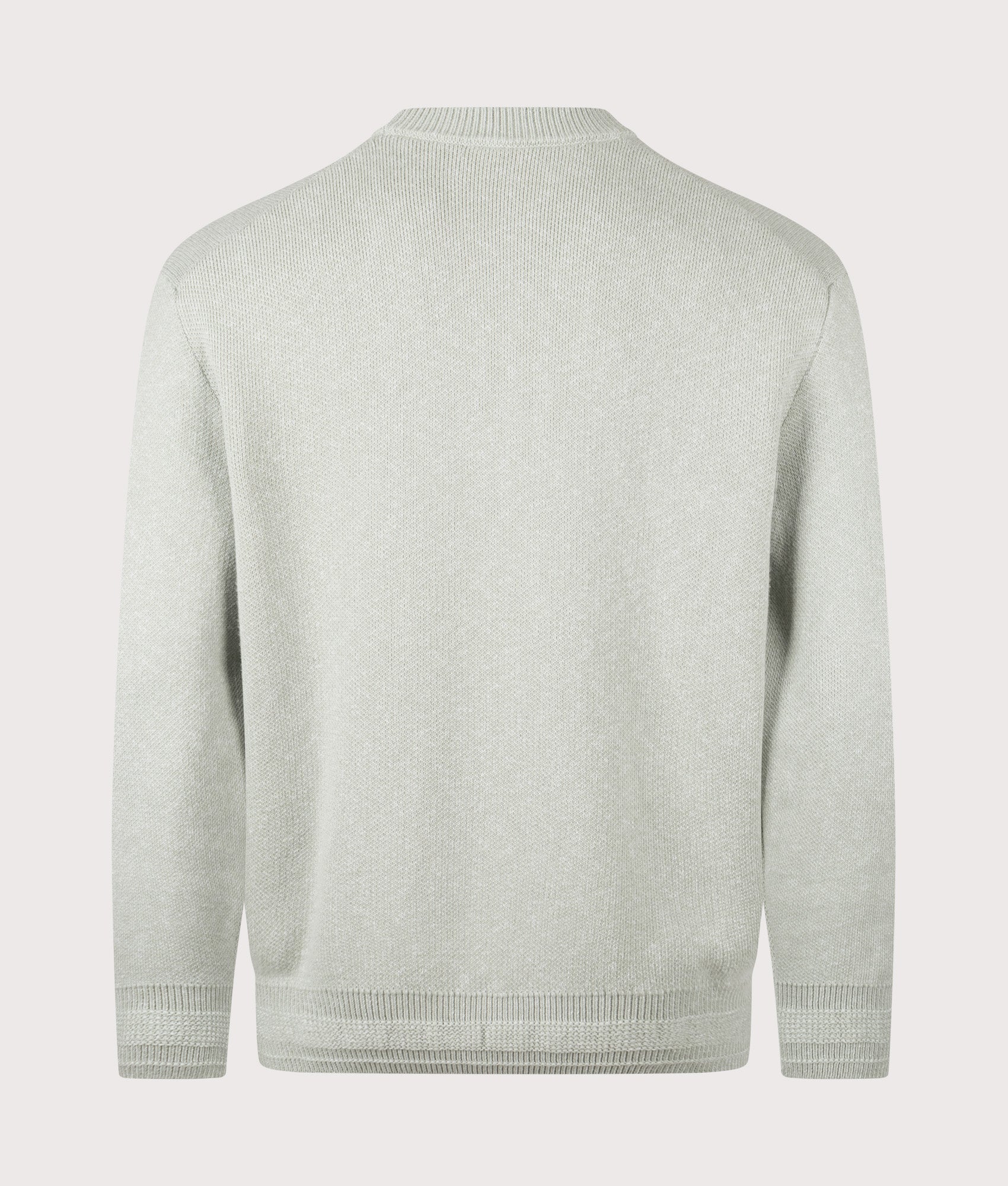 Kokoage Jumper in Silver | 100% Cotton | BOSS | EQVVS | Back shot 