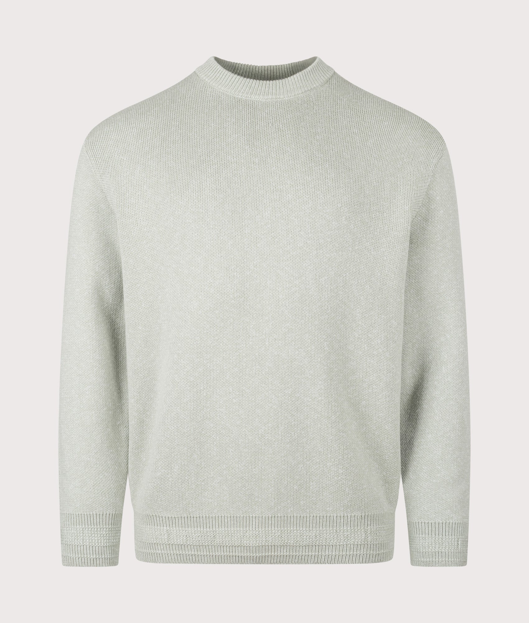 Kokoage Jumper in Silver | 100% Cotton | BOSS | EQVVS | Front shot