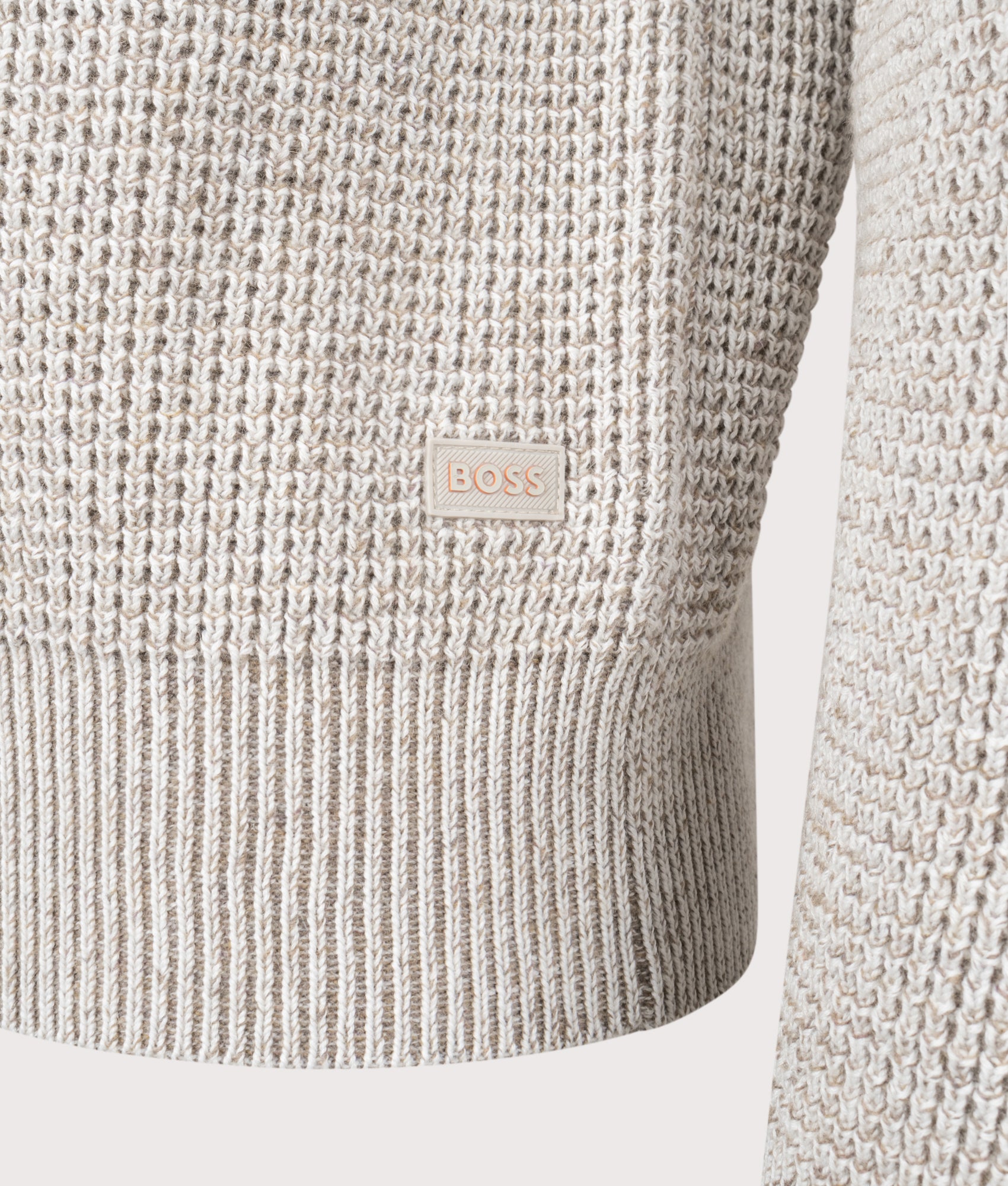 Kartney Jumper in Open Grey | BOSS | EQVVS | Front detail shot 