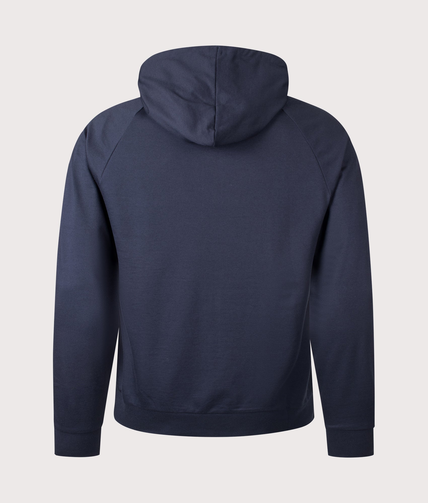 Authentic Full Zip Hoodie in Dark Blue by BOSS. Shot by EQVVS. Back shot.