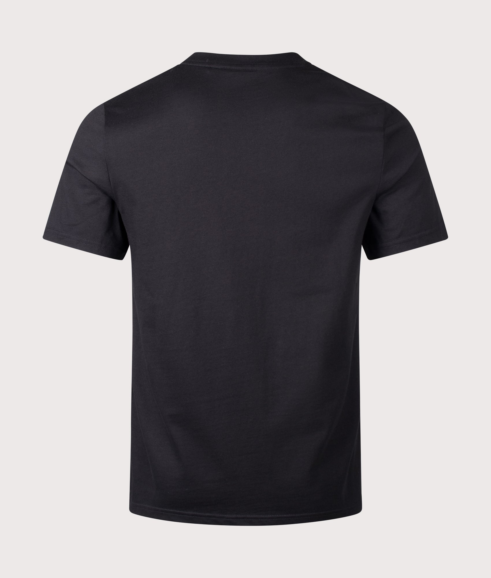 Authentic T-Shirt in Black by BOSS> Shot by EQVVS. Back shot.