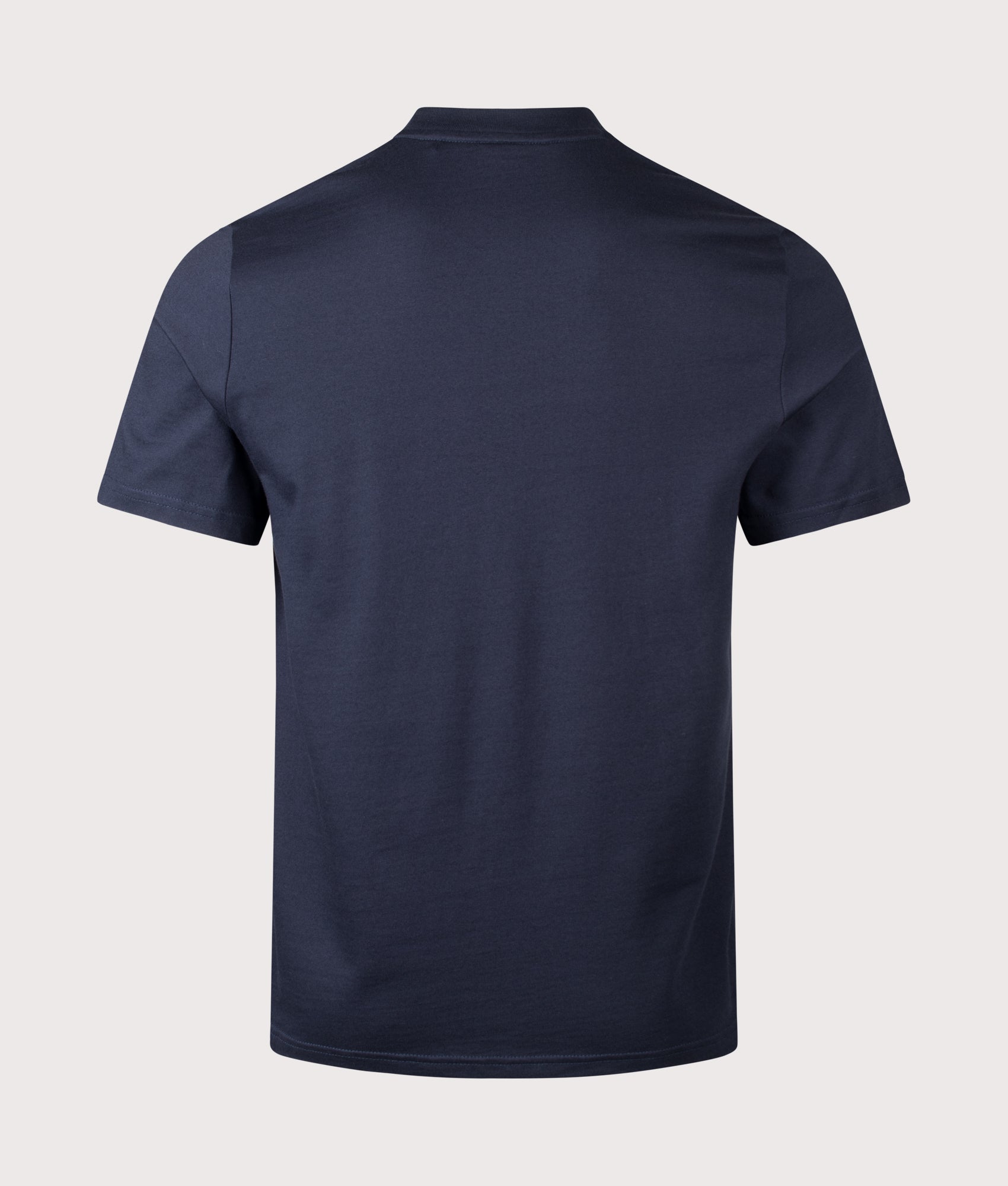 Authentic T-Shirt in Dark Navy by BOSS. Shot by EQVVS. Back shot.