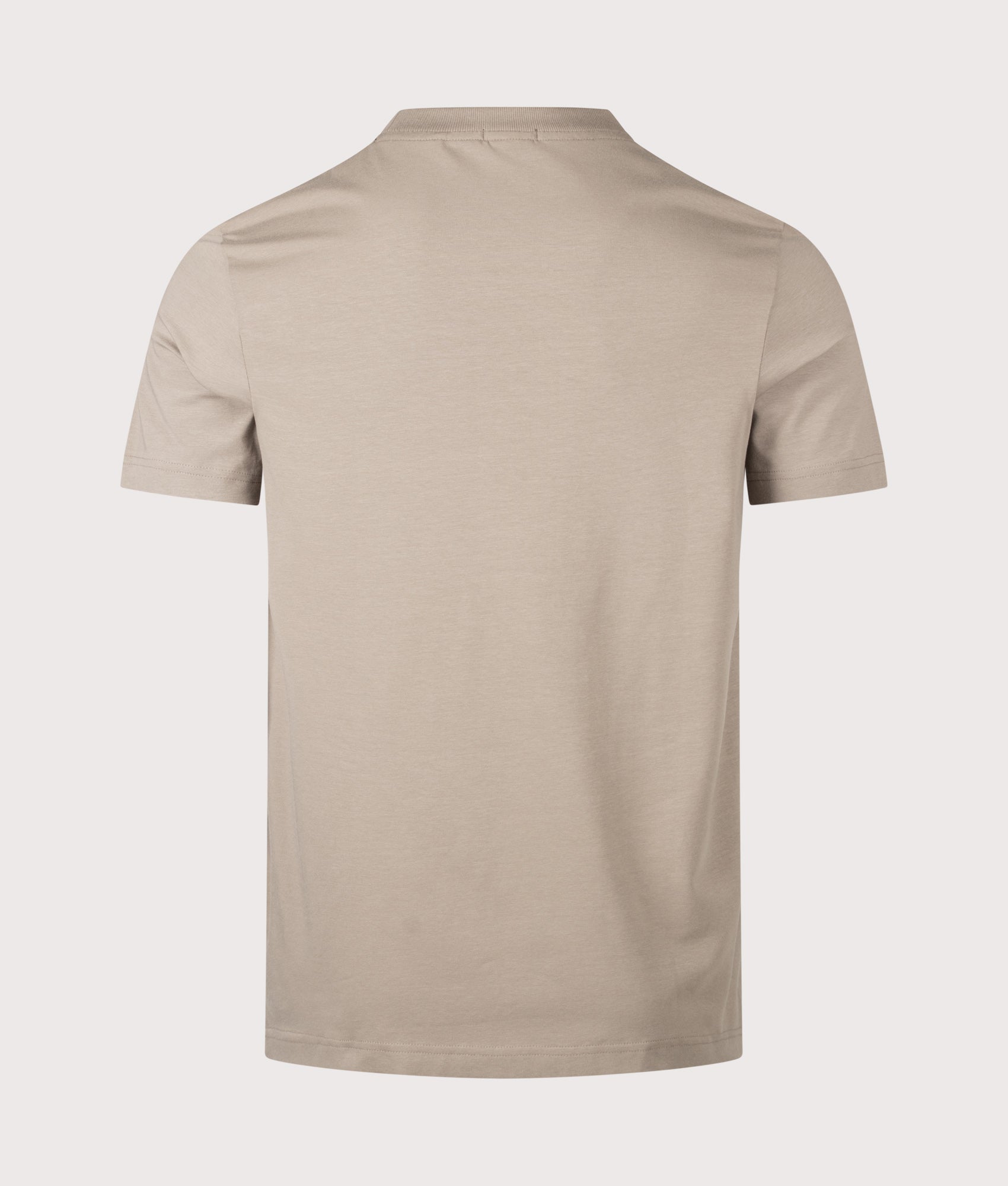 Crew Neck Tee T-Shirt in Light/Pastel Green by BOSS. Back shot.