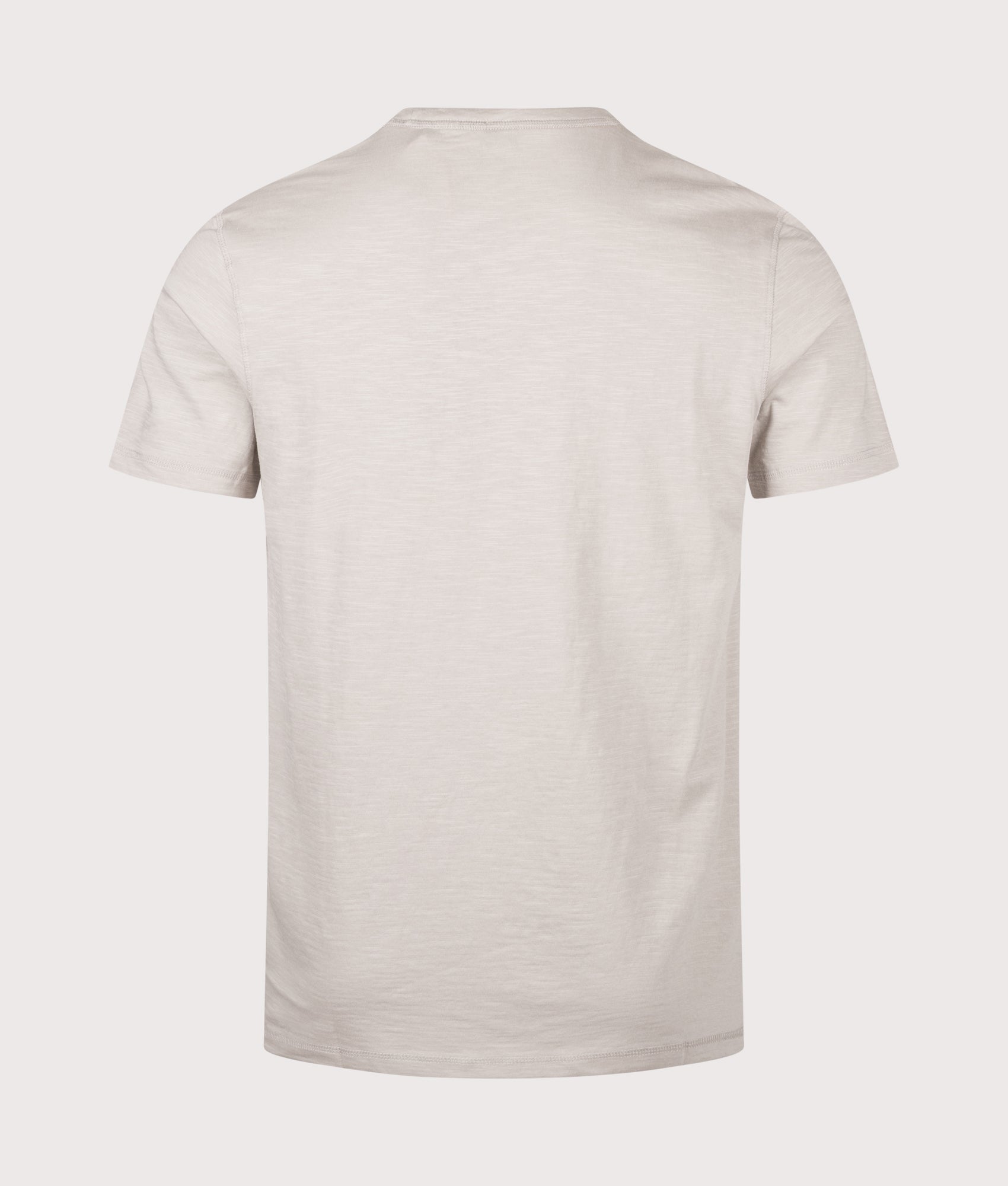 BOSS Tegood T-Shirt in Light/Pastel Open Grey at EQVVS Menswear. Back shot.