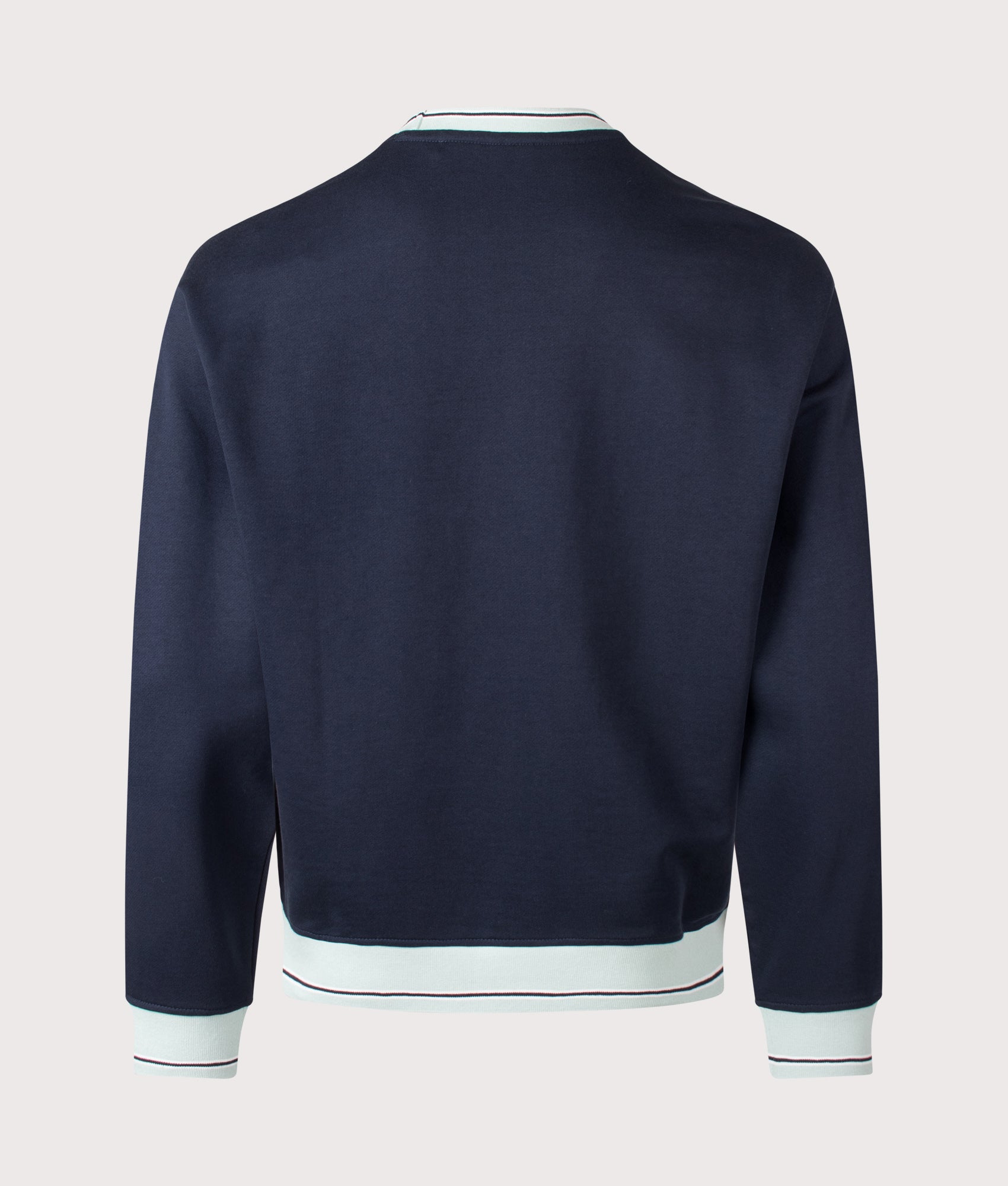 We Blocks Sweatshirt in Dark Blue by BOSS. Shot by EQVVS. Back shot.