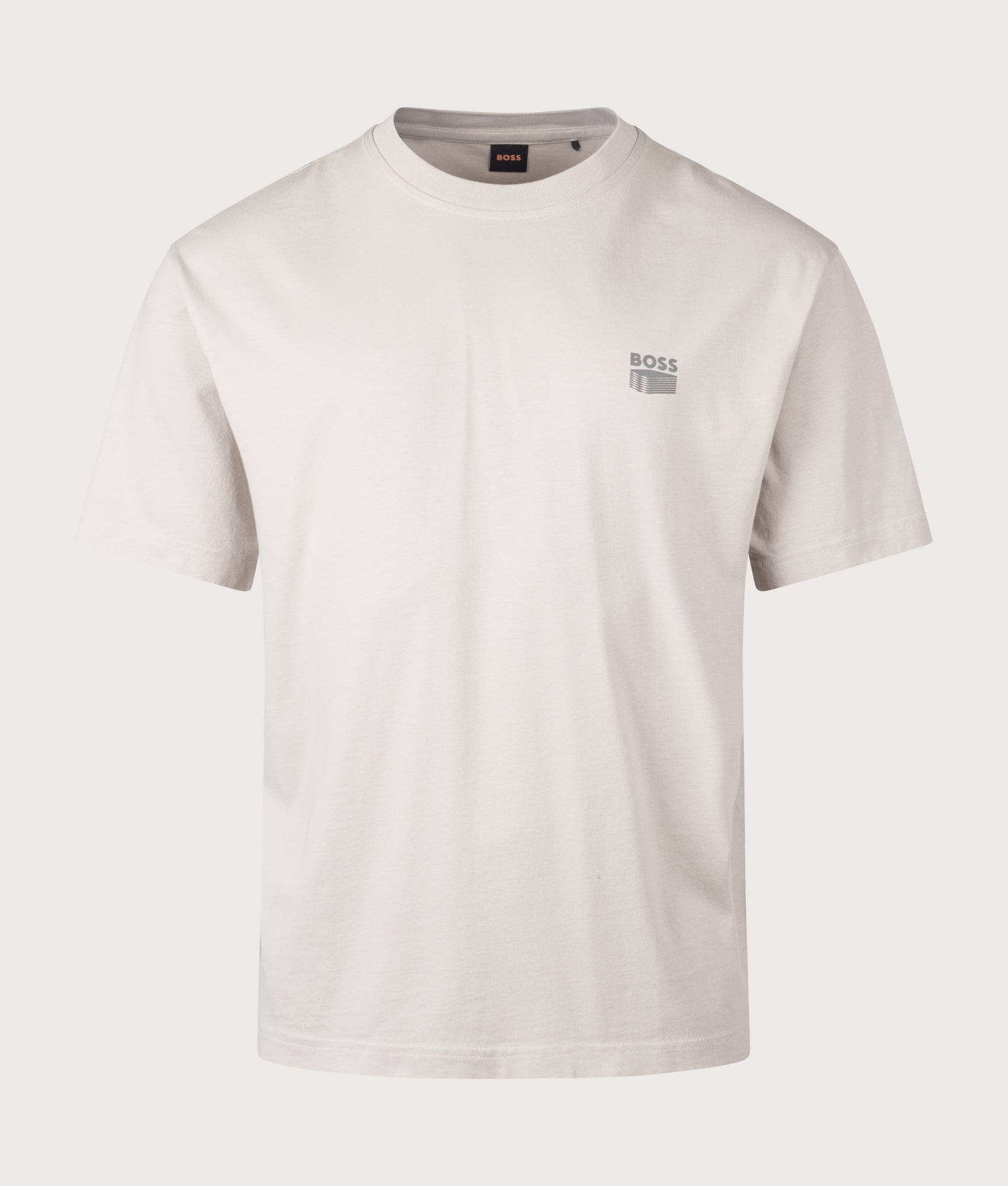 BOSS Brutalism T-Shirt in Open Grey at EQVVS Menswear. Front shot.