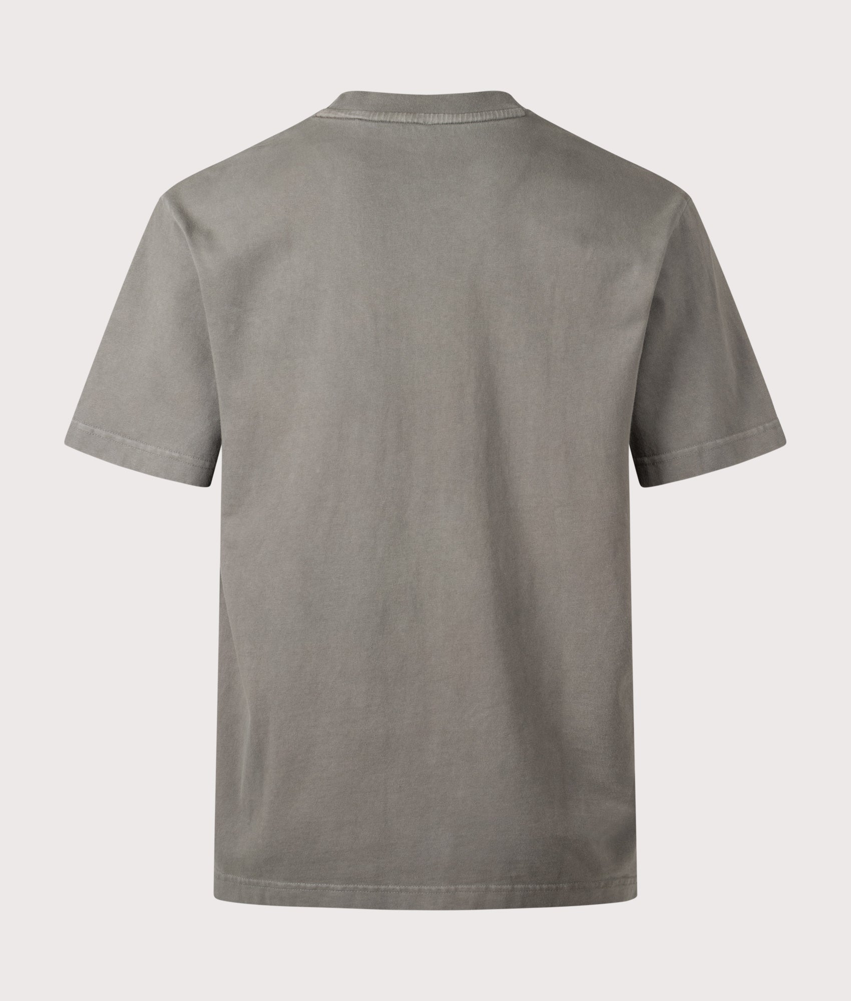 BOSS Laser T-Shirt in Open grey at EQVVS Menswear. Back shot.