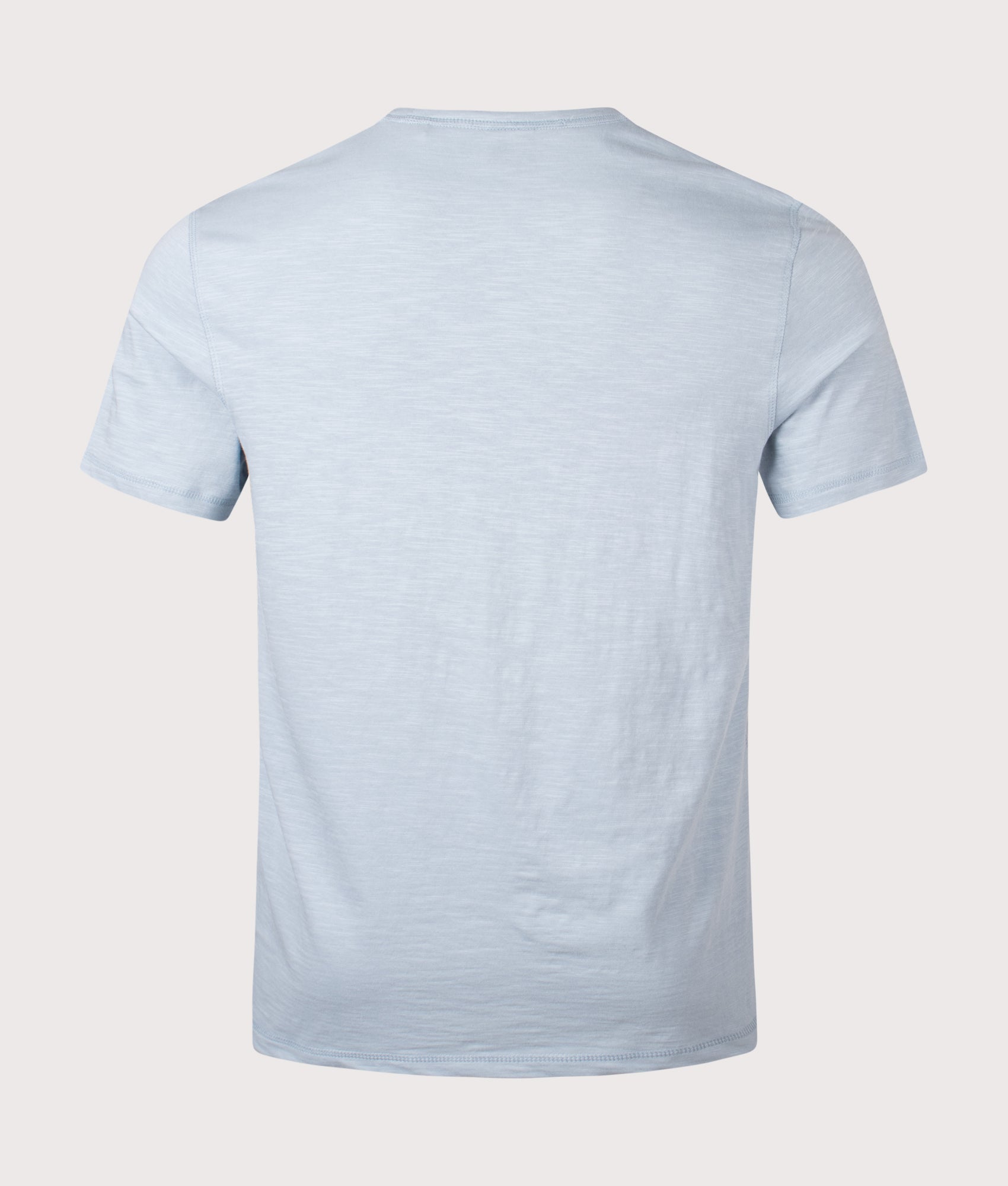 BOSS Tegood T-Shirt in Light/Pastel Blue at EQVVS Menswear. Back shot.