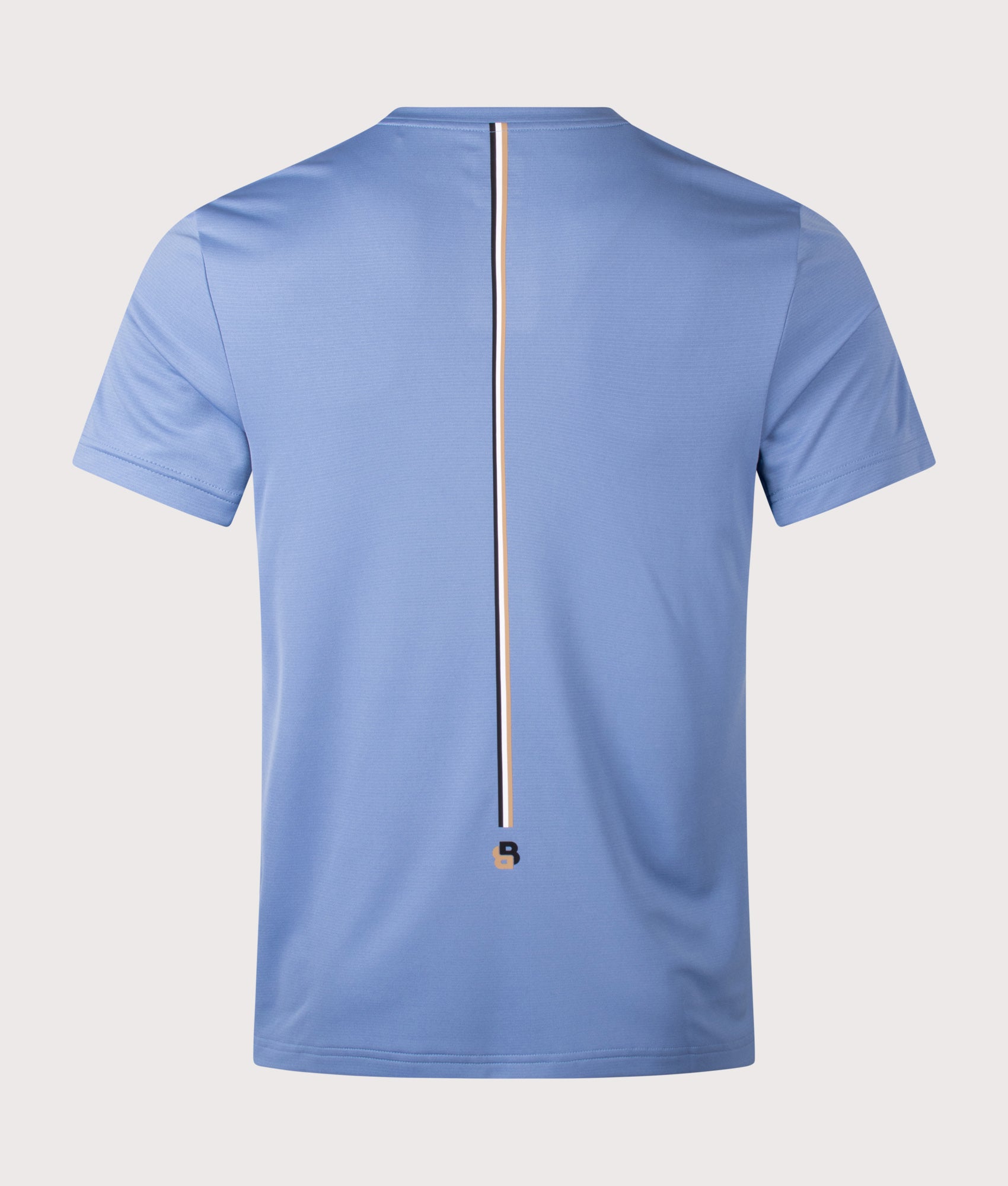 Spin Training T-Shirt in Light/Pastel Blue by BOSS. Shot by EQVVS. Back shot
