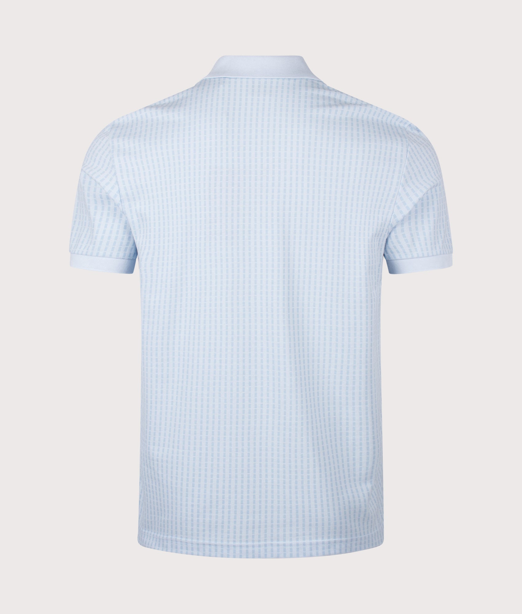 Birdie 3 Polo Shirt in Open Blue by BOSS. Shot by EQVVS. Back shot.