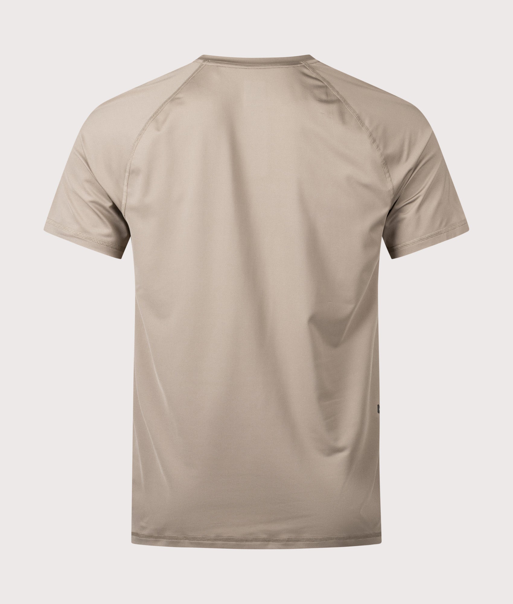 BOSS Slim Fit Active T-Shirt in Light/Pastel Green at EQVVS Menswear.  Back shot.