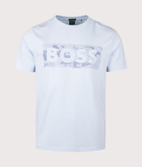 Globe Logo Pattern T-Shirt: 460 Open Blue 