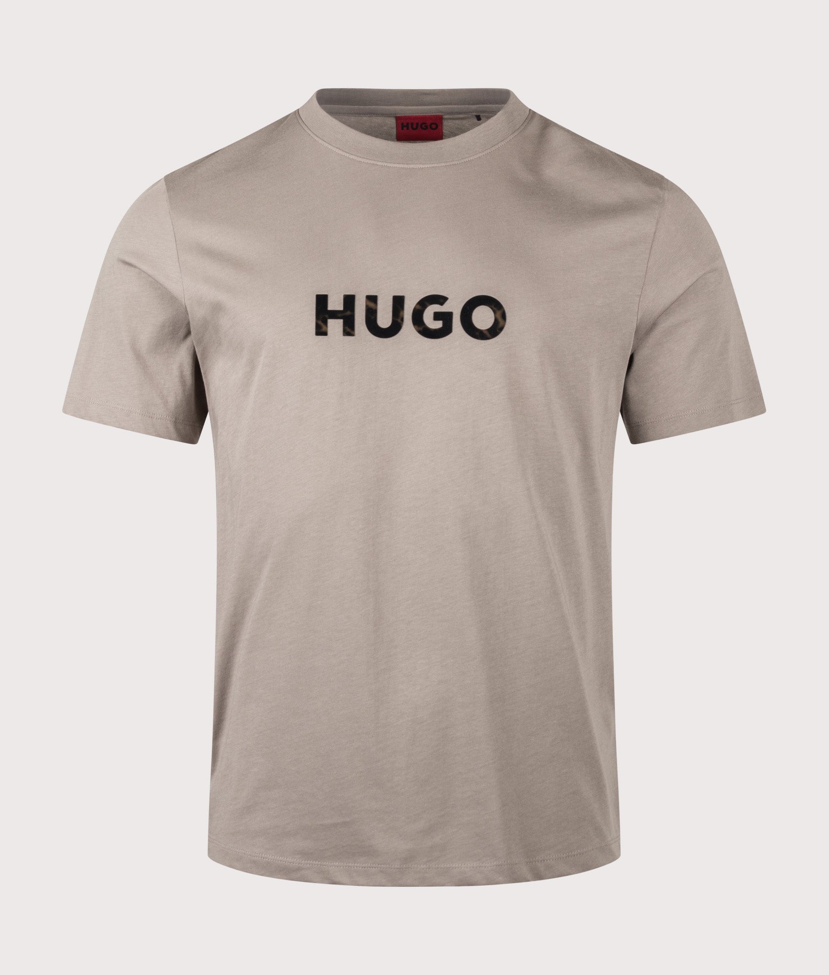 Dumeo T-Shirt in Light/Pastel Brown by HUGO. Shot by EQVVS. Front shot.