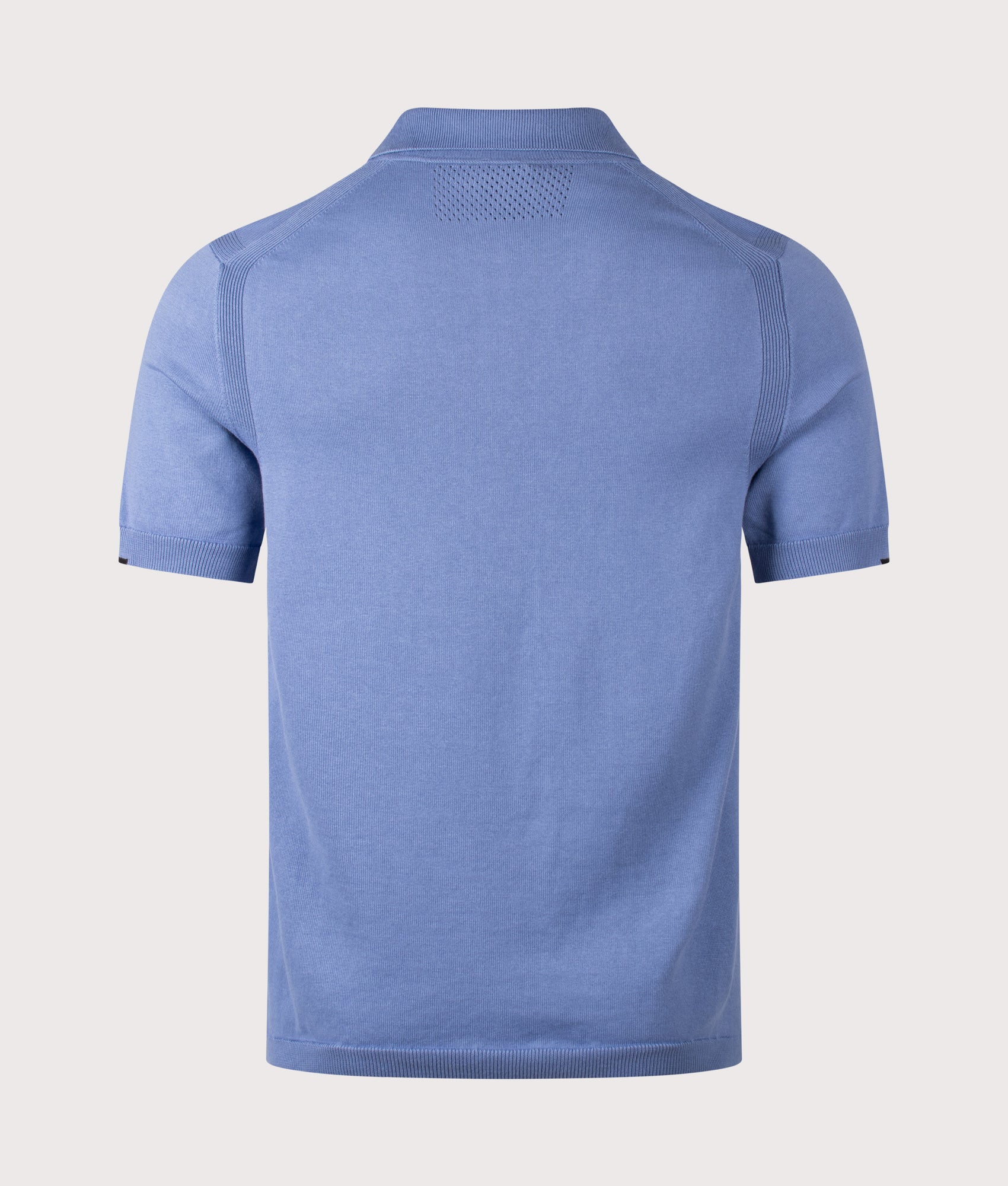 Ever-X Polo Shirt in Light/Pastel Blue in Light/Pastel Blue by BOSS. Shot by EQVVS. Back shot.