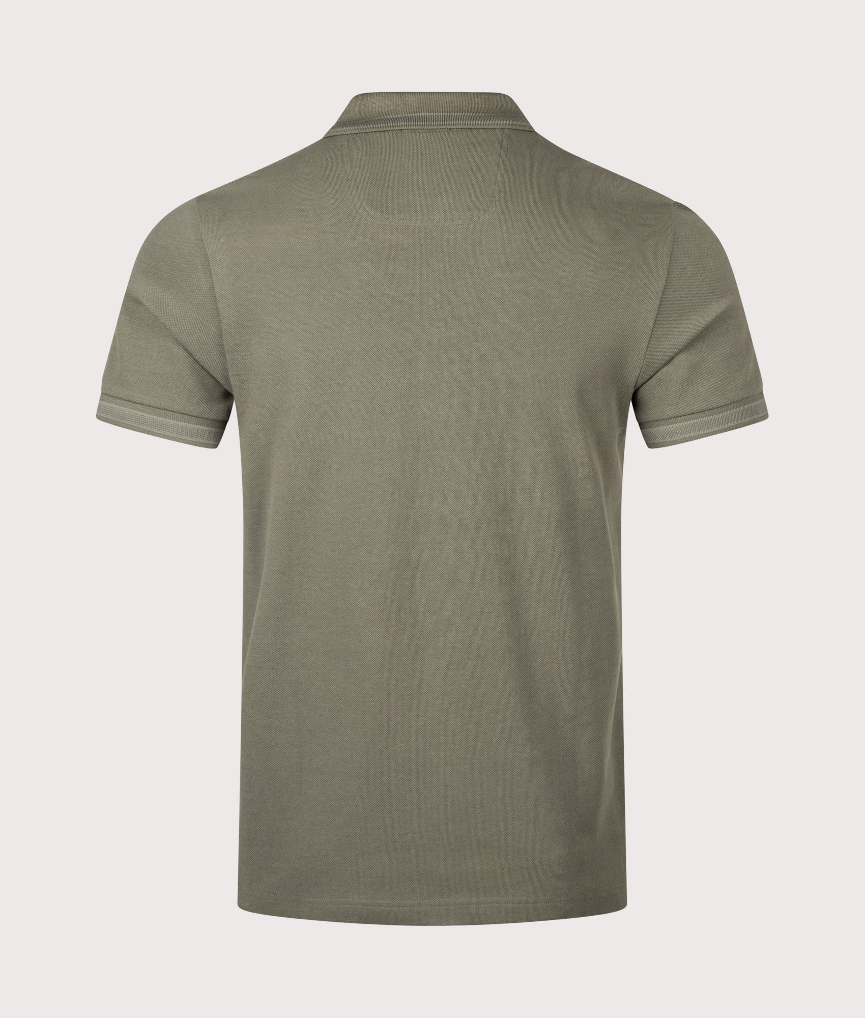Paddy Polo Shirt in Dark Beige | 100% Cotton | BOSS | EQVVS | Back shot 