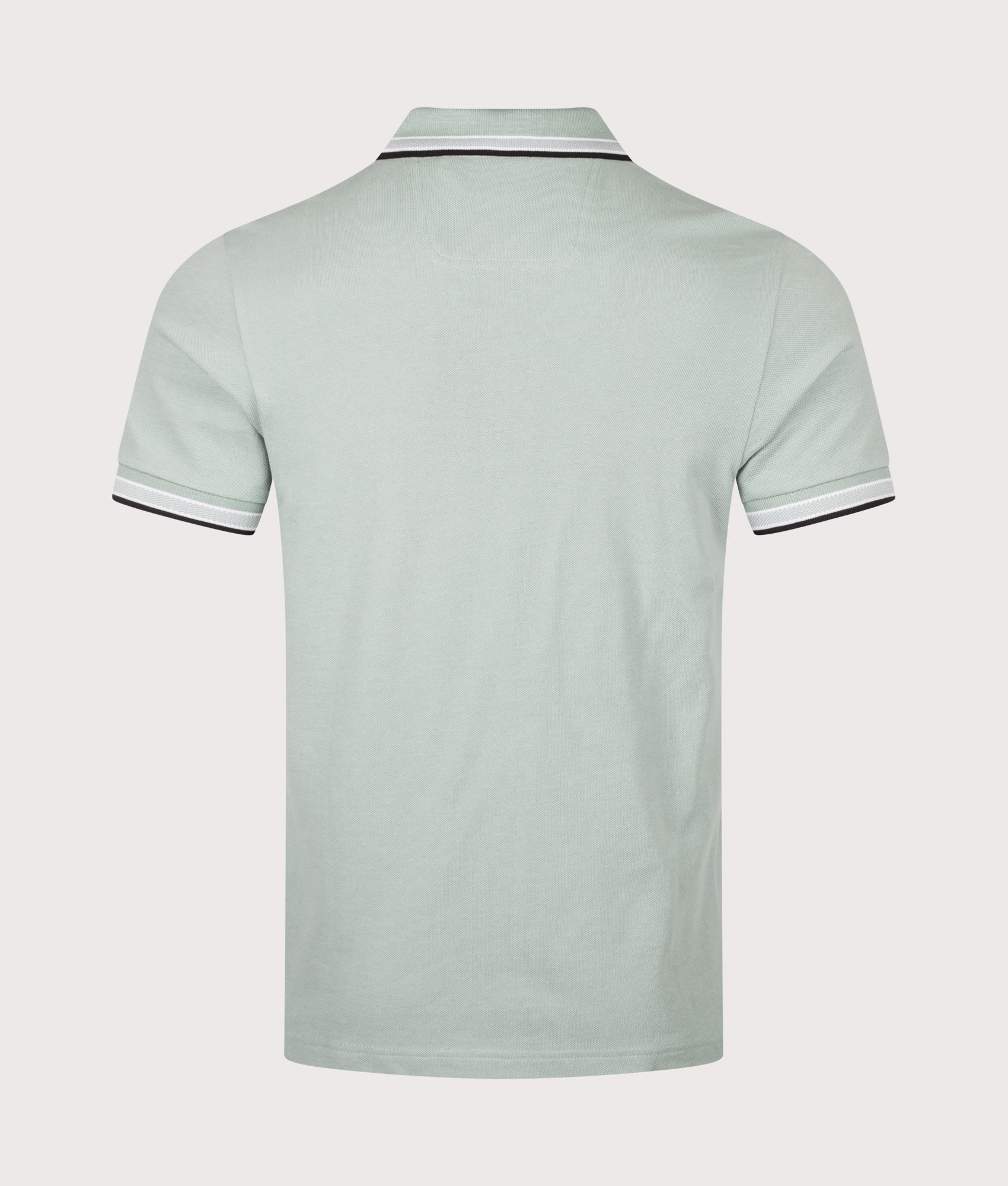 Paddy Polo Shirt in Open Green | 100% Cotton | BOSS | EQVVS | Back shot 