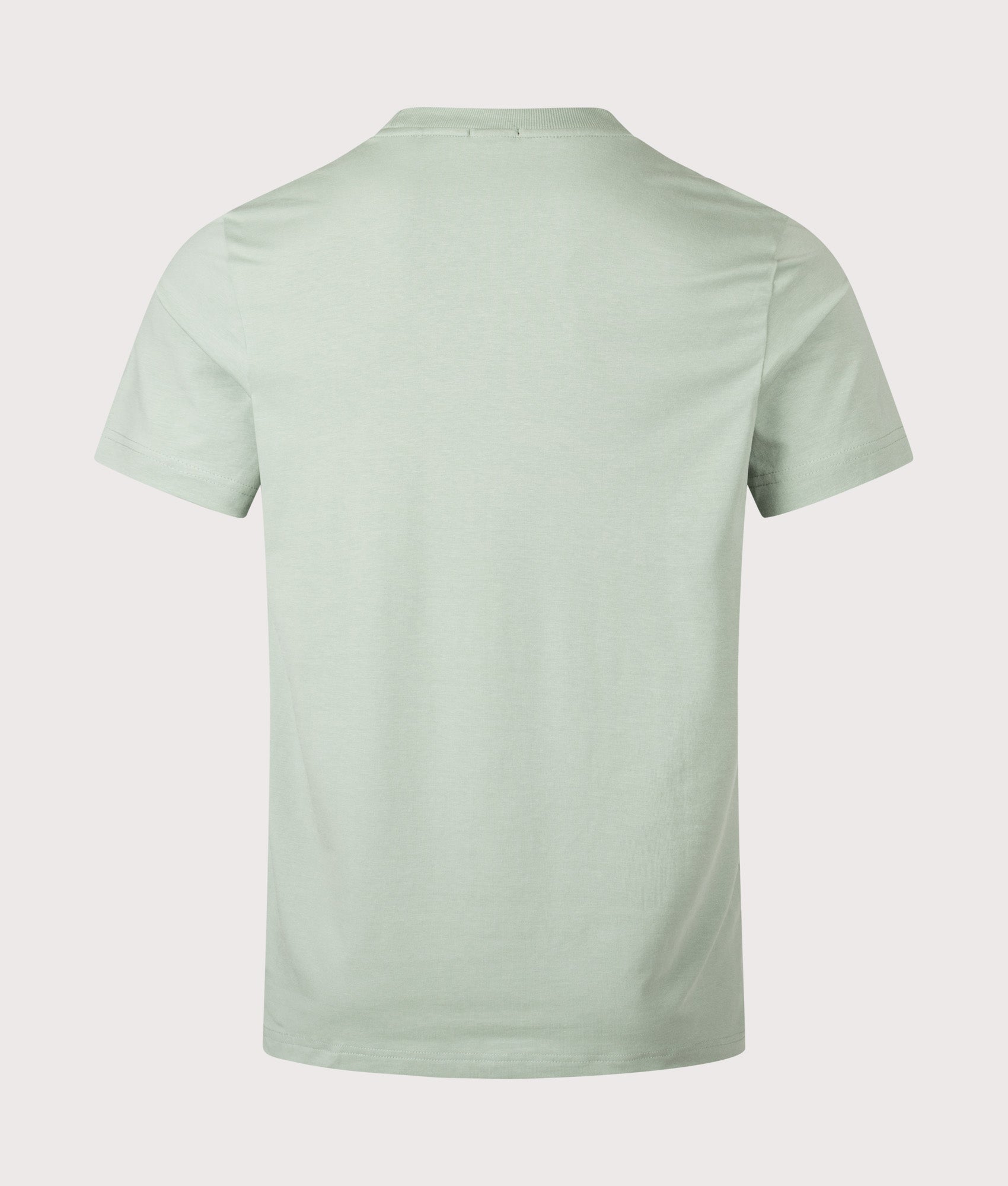 Crew Neck T-Shirt in Open Green | BOSS | EQVVS | Back shot 