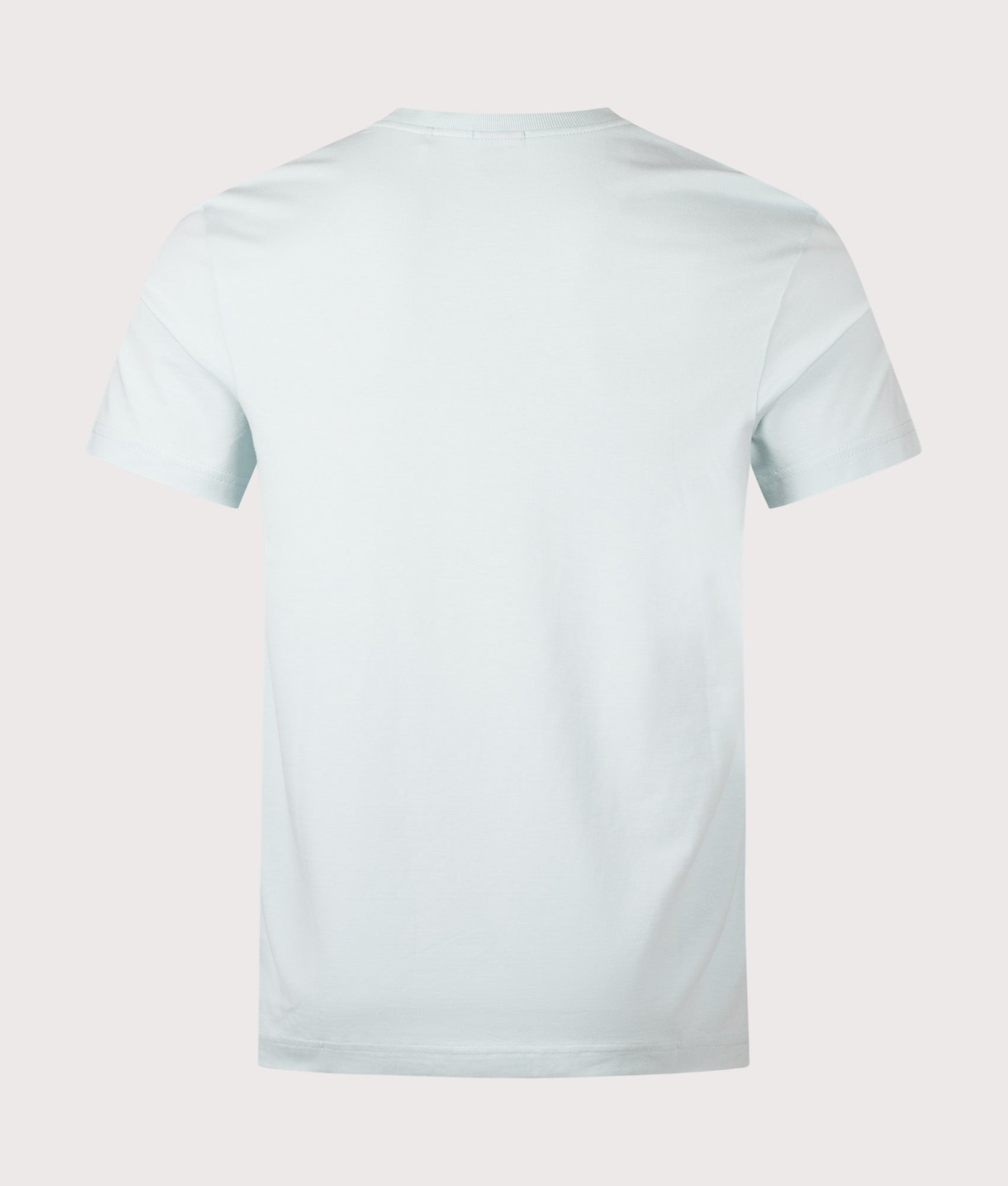 BOSS Crew Neck Tee T-Shirt in Turquoise/Aqua at EQVVS Menswear. Back shot.