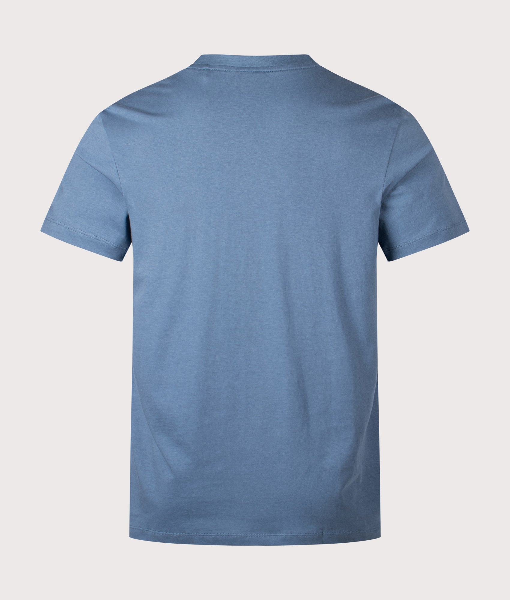 HUGO Dero222 T-Shirt in Open Blue at EQVVS Menswear. Back shot.