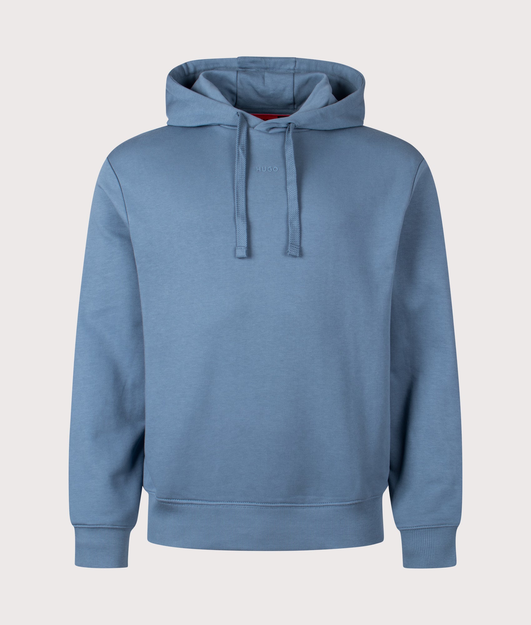 Dapo Hoodie in Open Blue | 100% Cotton | HUGO | EQVVS | Front shot 