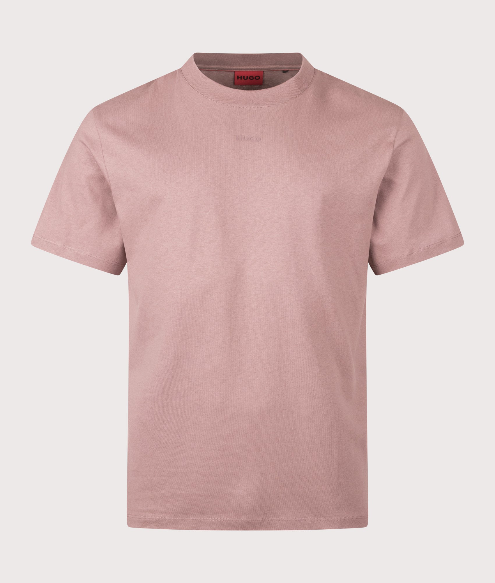 Relaxed Fit Dapolino T-Shirt in Light/Pastel Brown | 100% Cotton | HUGO | EQVVS | Front shot 