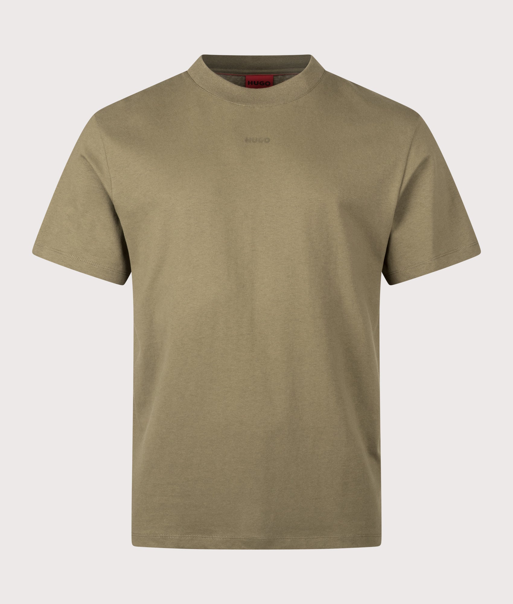 Relaxed Fit Dapolino T-Shirt in Open Green | 100% Cotton | HUGO | EQVVS | Front shot 