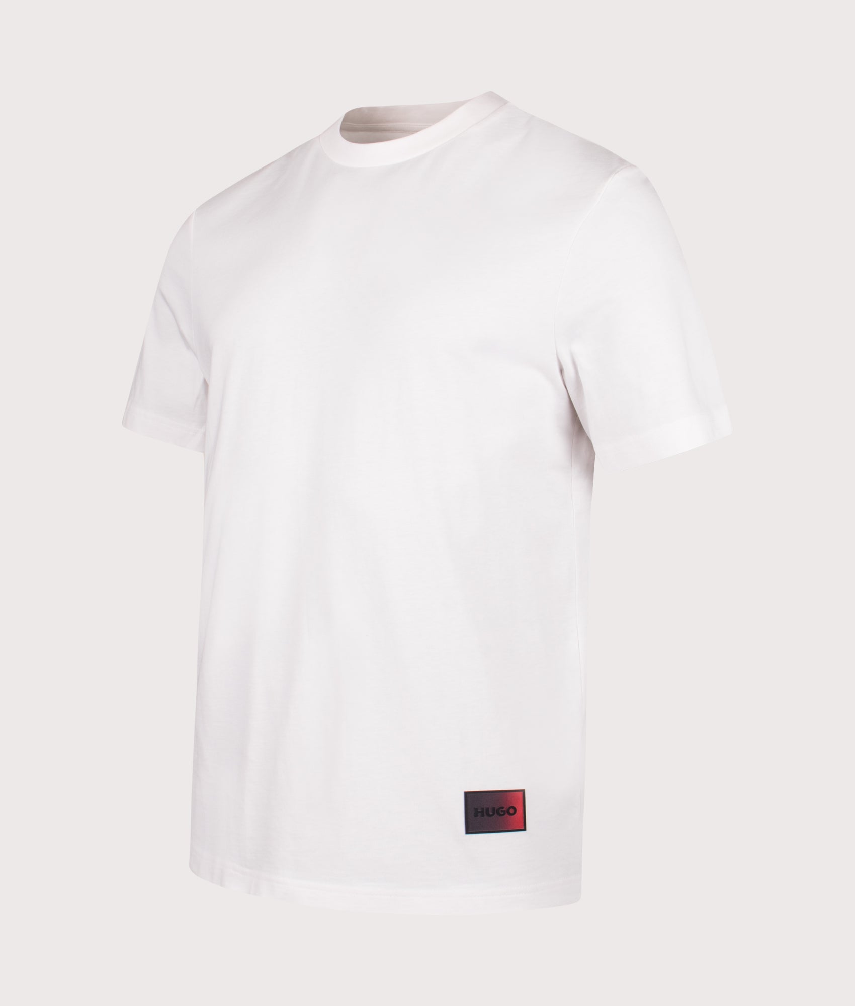 Relaxed Fit Danoto T-Shirt in Natural | 100% Cotton | HUGO | EQVVS | Front and shot 