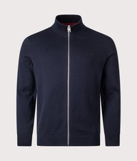 Slim Fit Zip Through San Jacomo-C Knit: 410 Navy 